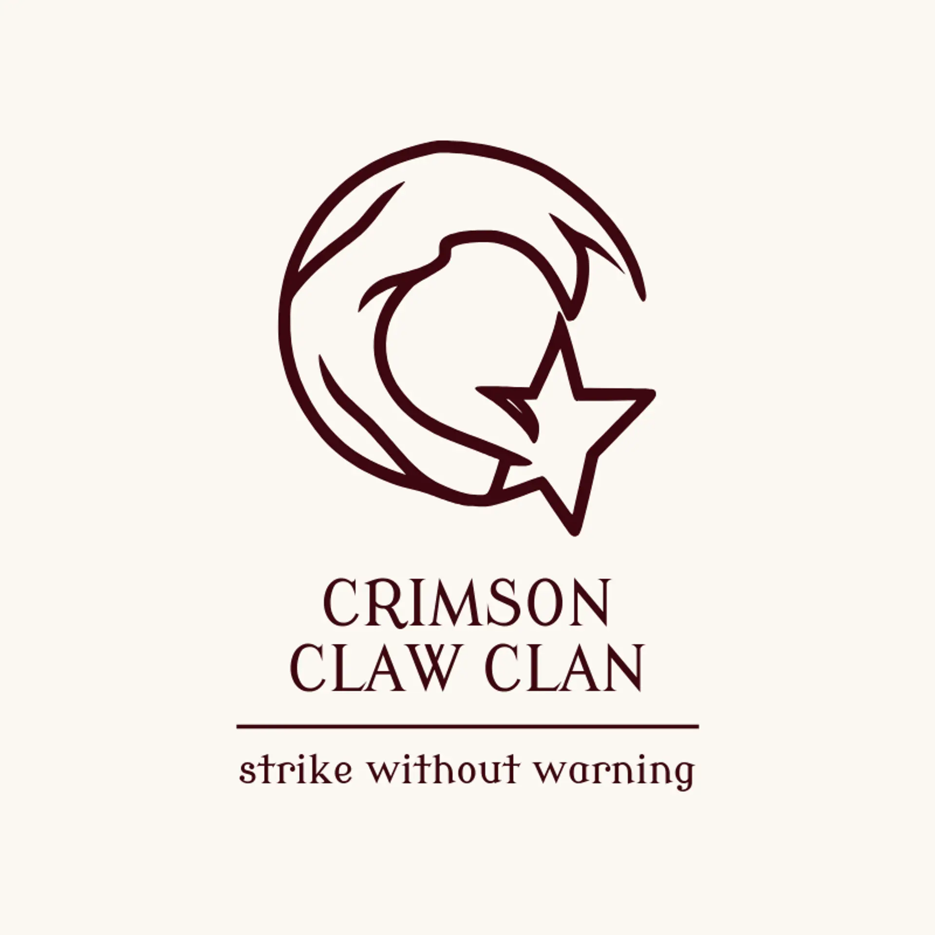 Crimson Claw Clan logo for clan