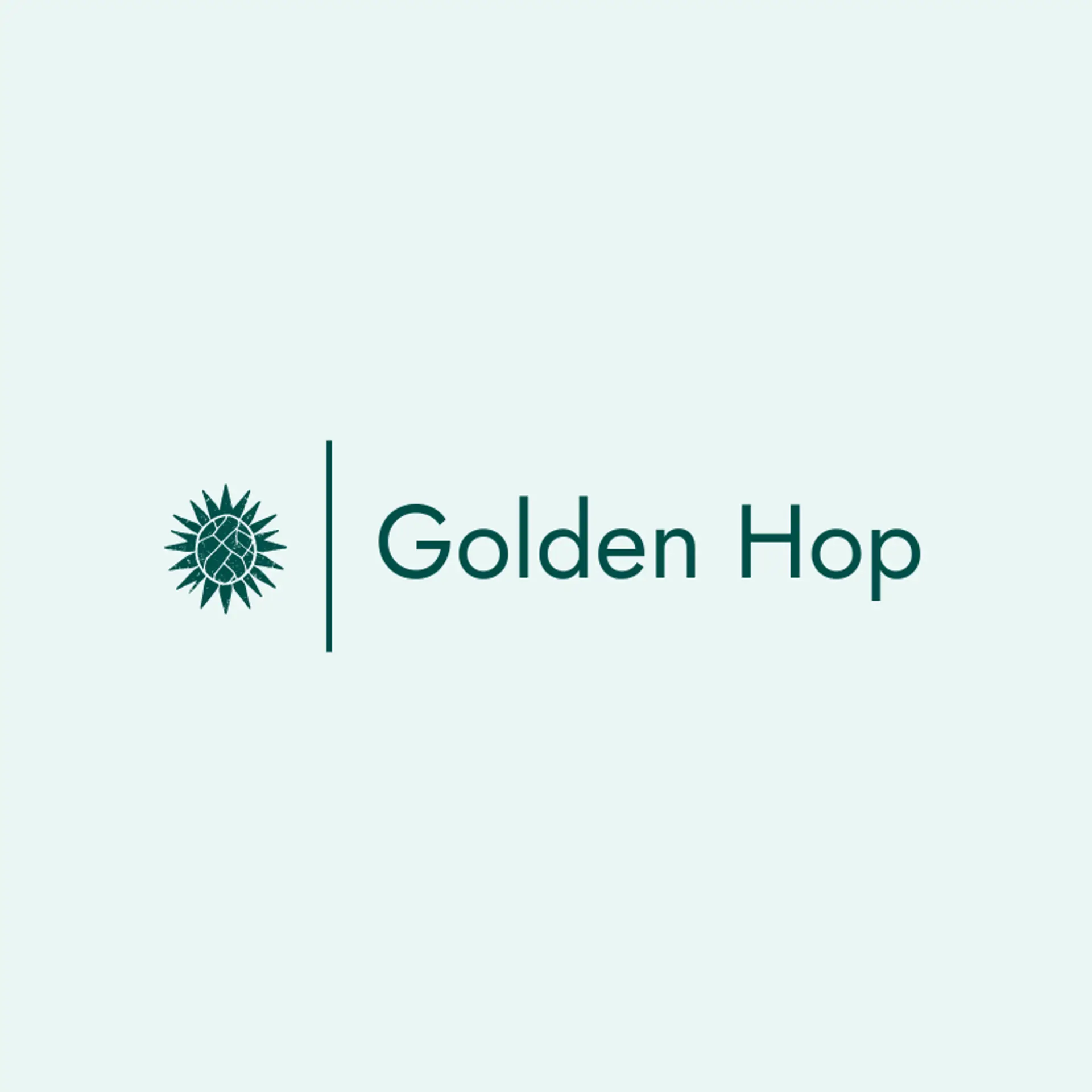Golden Hop logo for alcohol