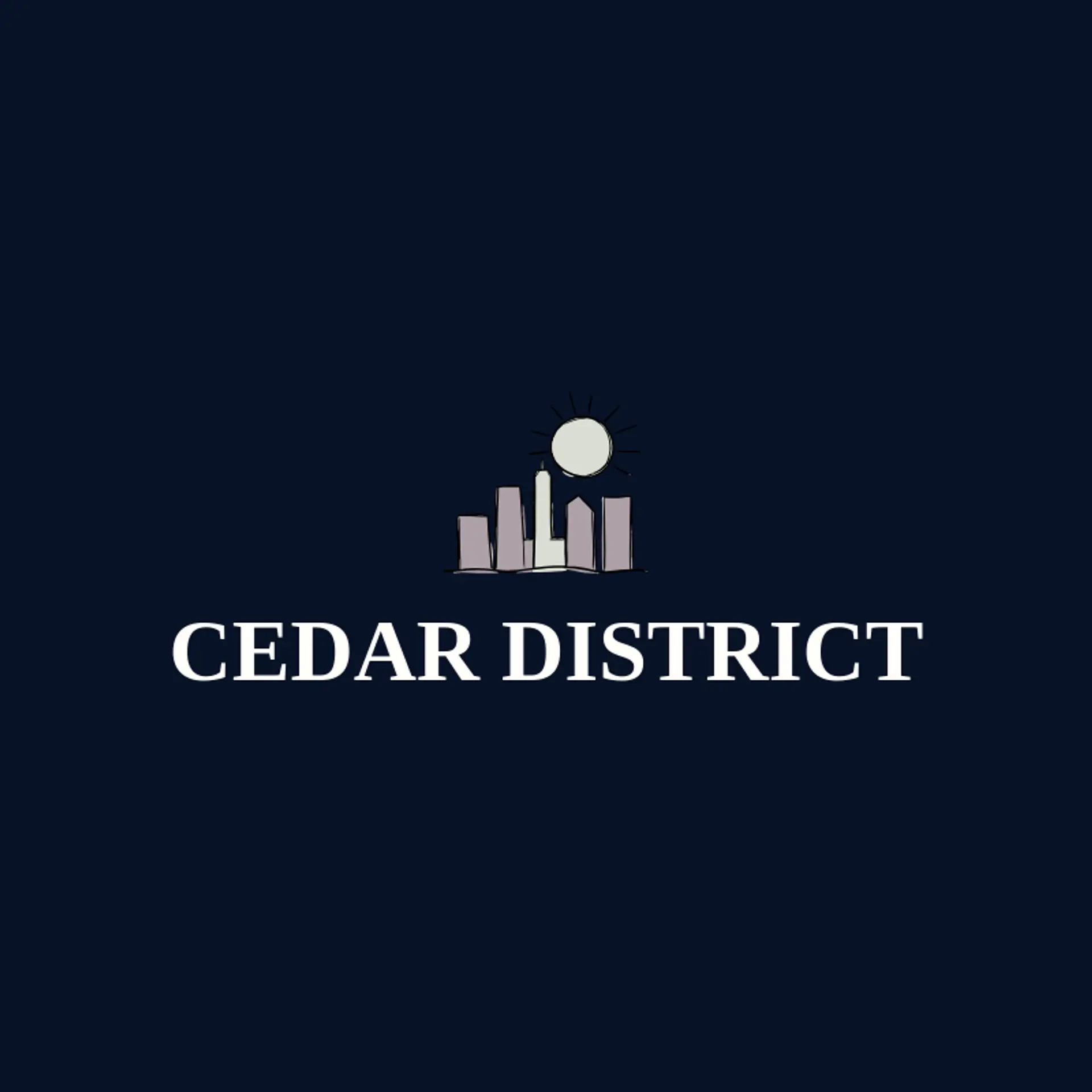 Cedar District logo for urban