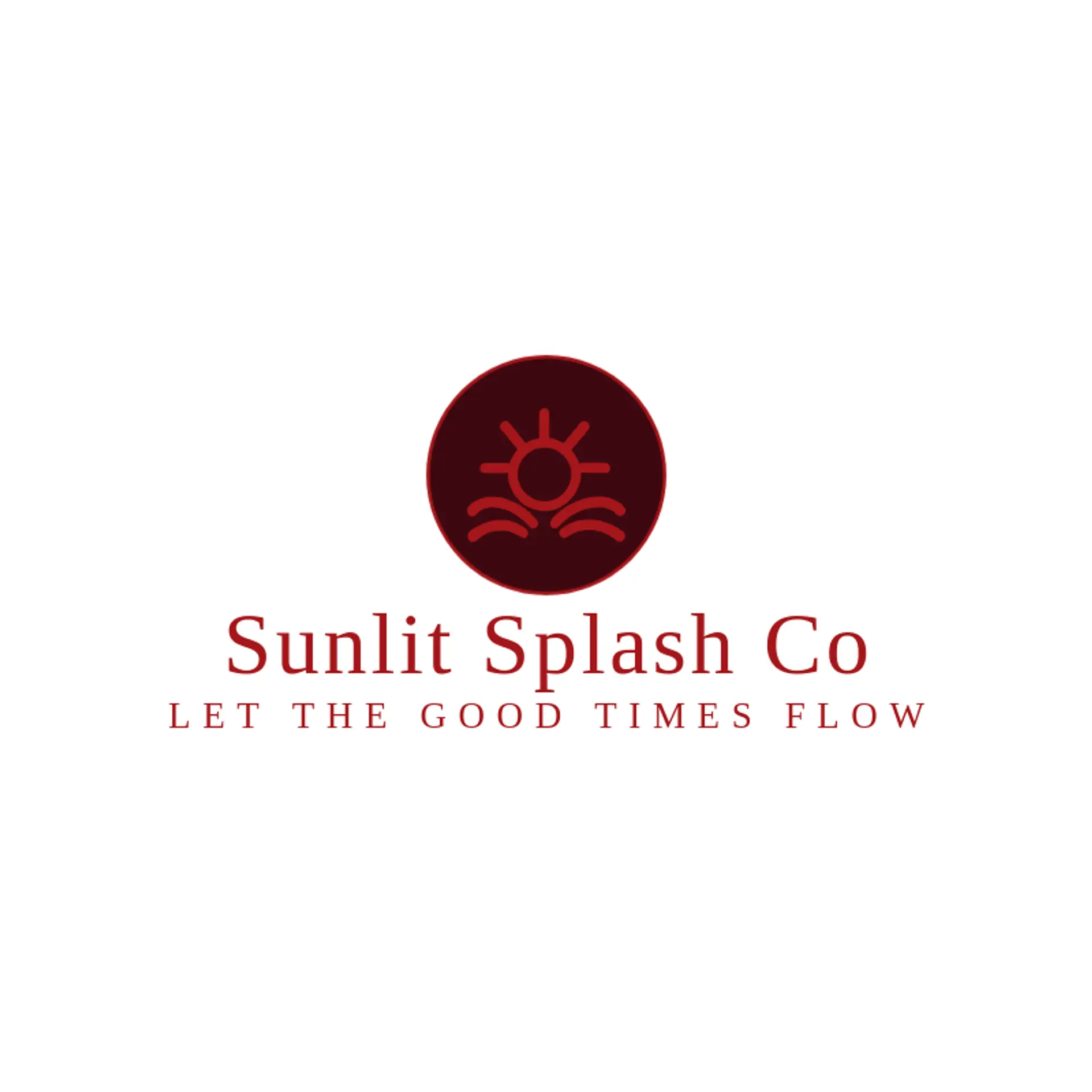 Sunlit Splash Co logo for water park