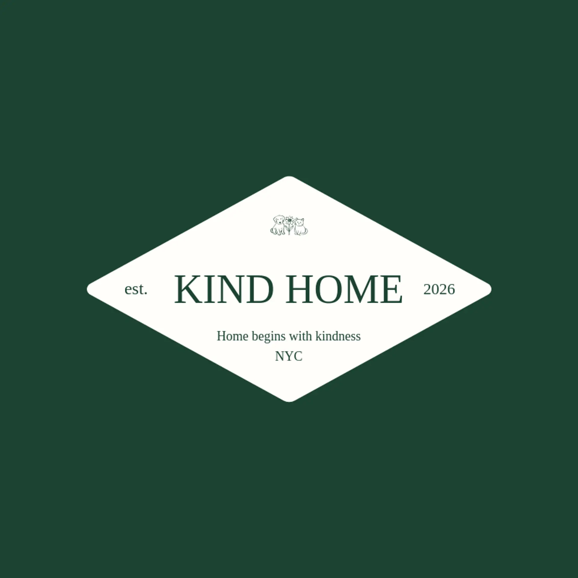 Kind Home logo for animal shelter