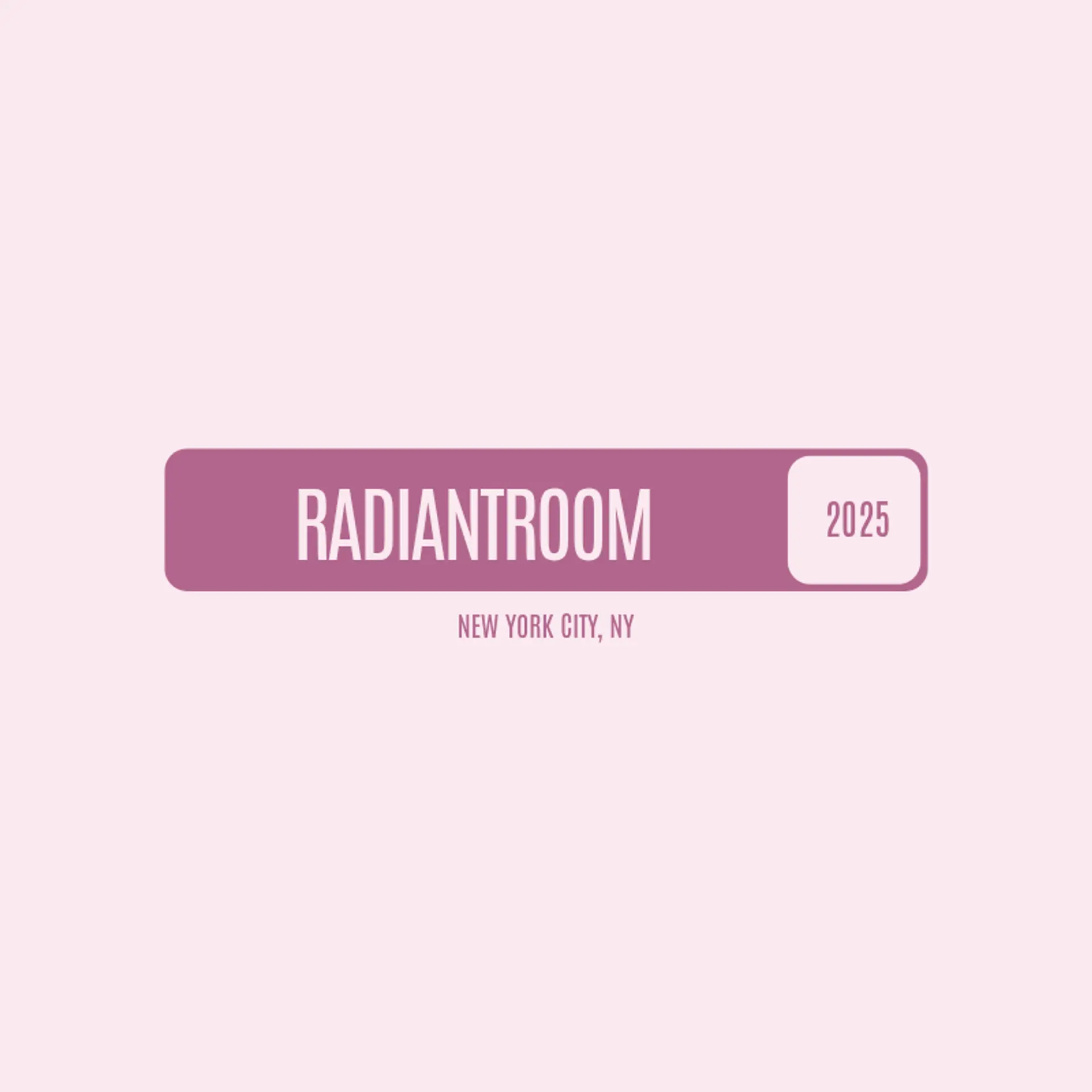 RadiantRoom logo for beauty salon