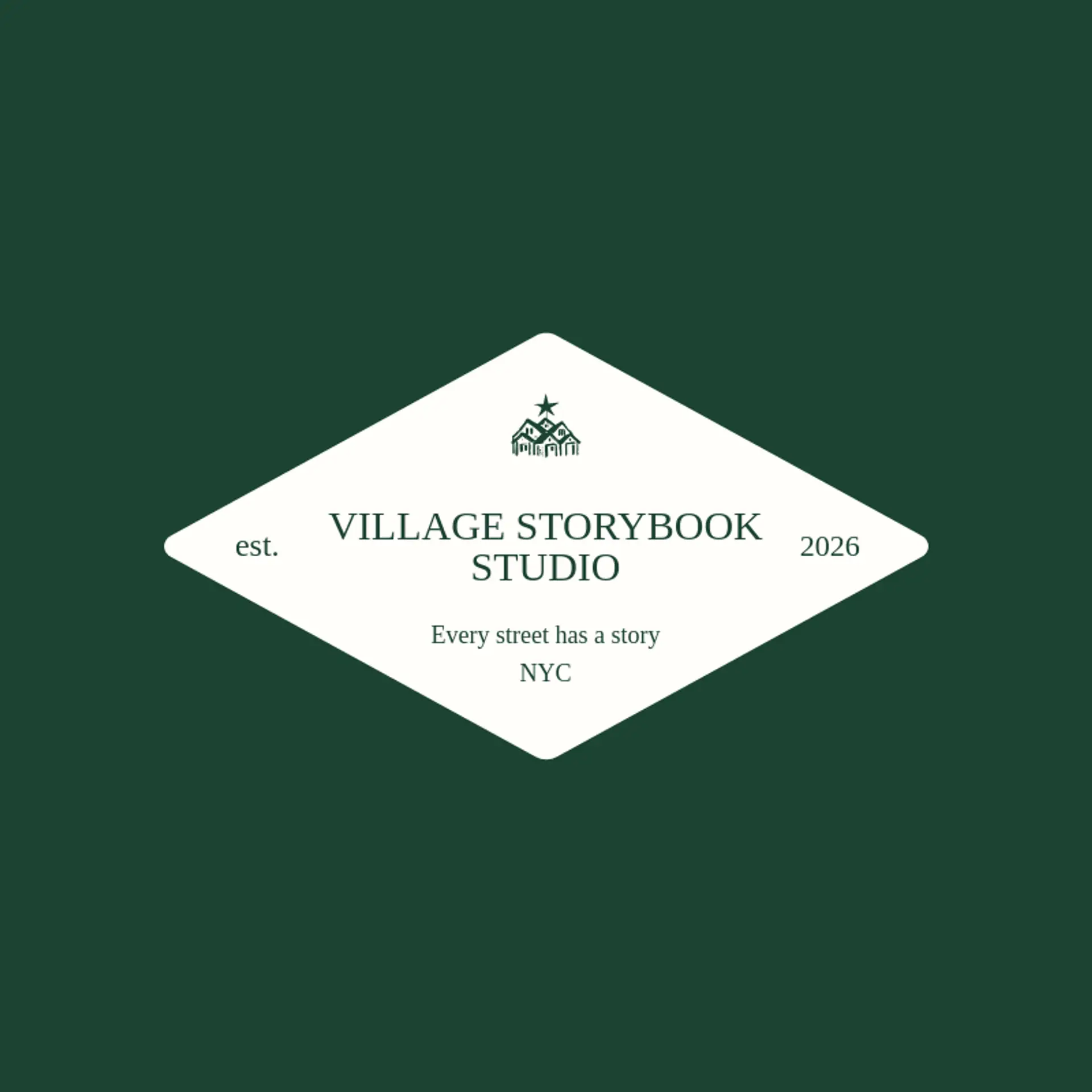 Village Storybook Studio logo for village