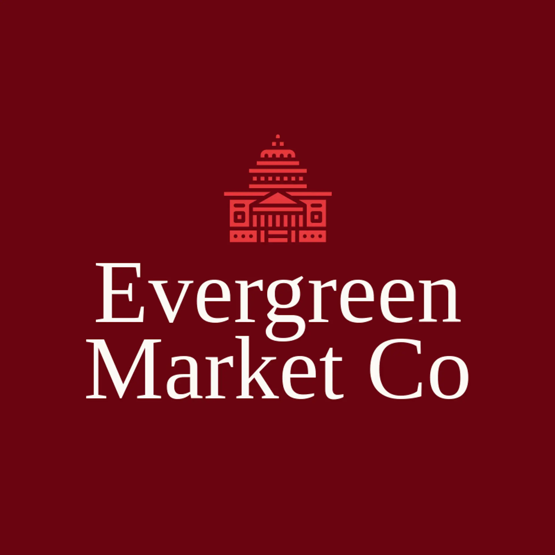 Evergreen Market Co logo for washington