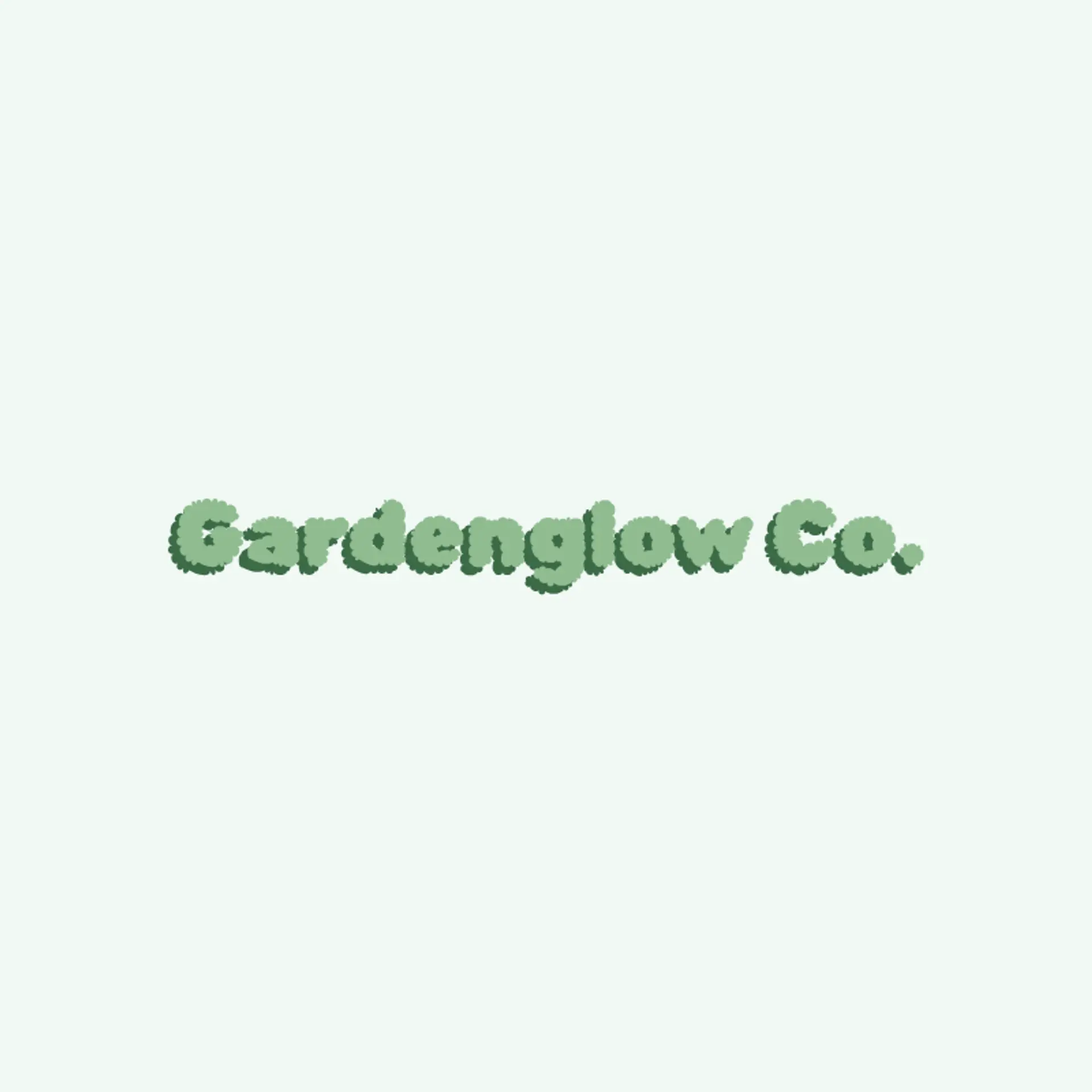 GardenGlow Co. logo for cool landscaping