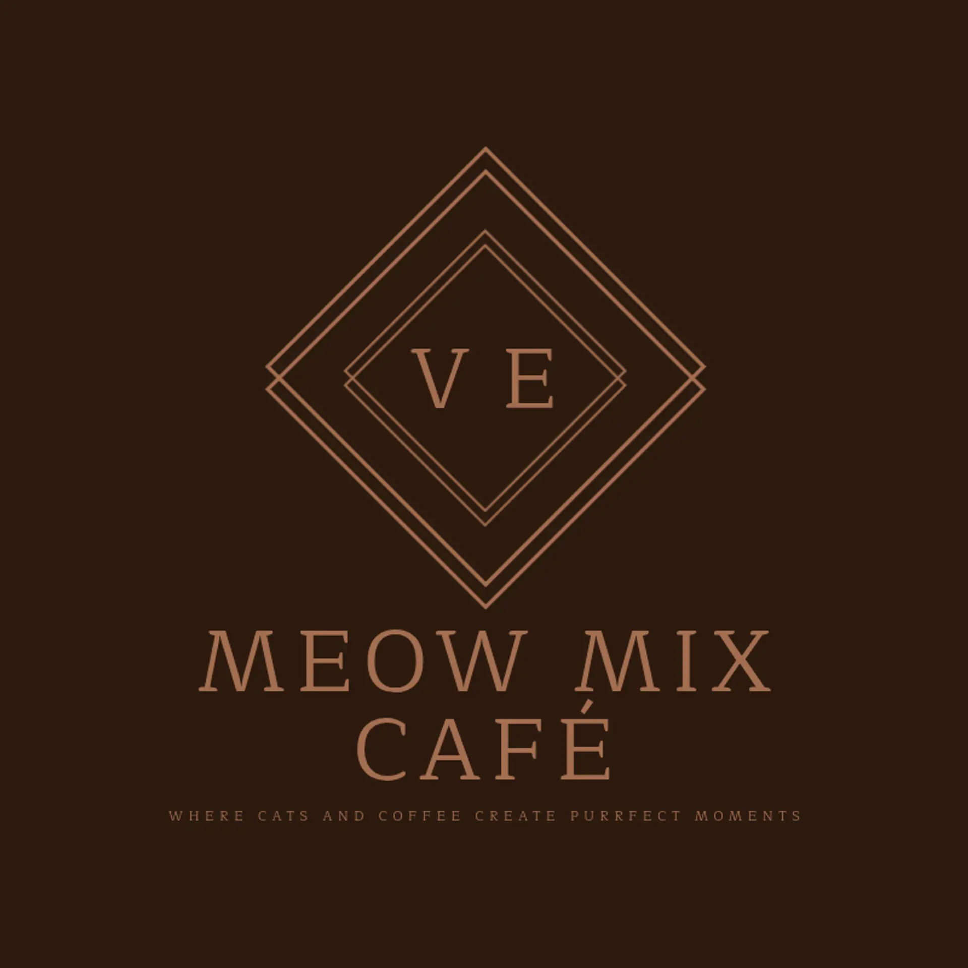 Meow Mix Café logo for cat cafe