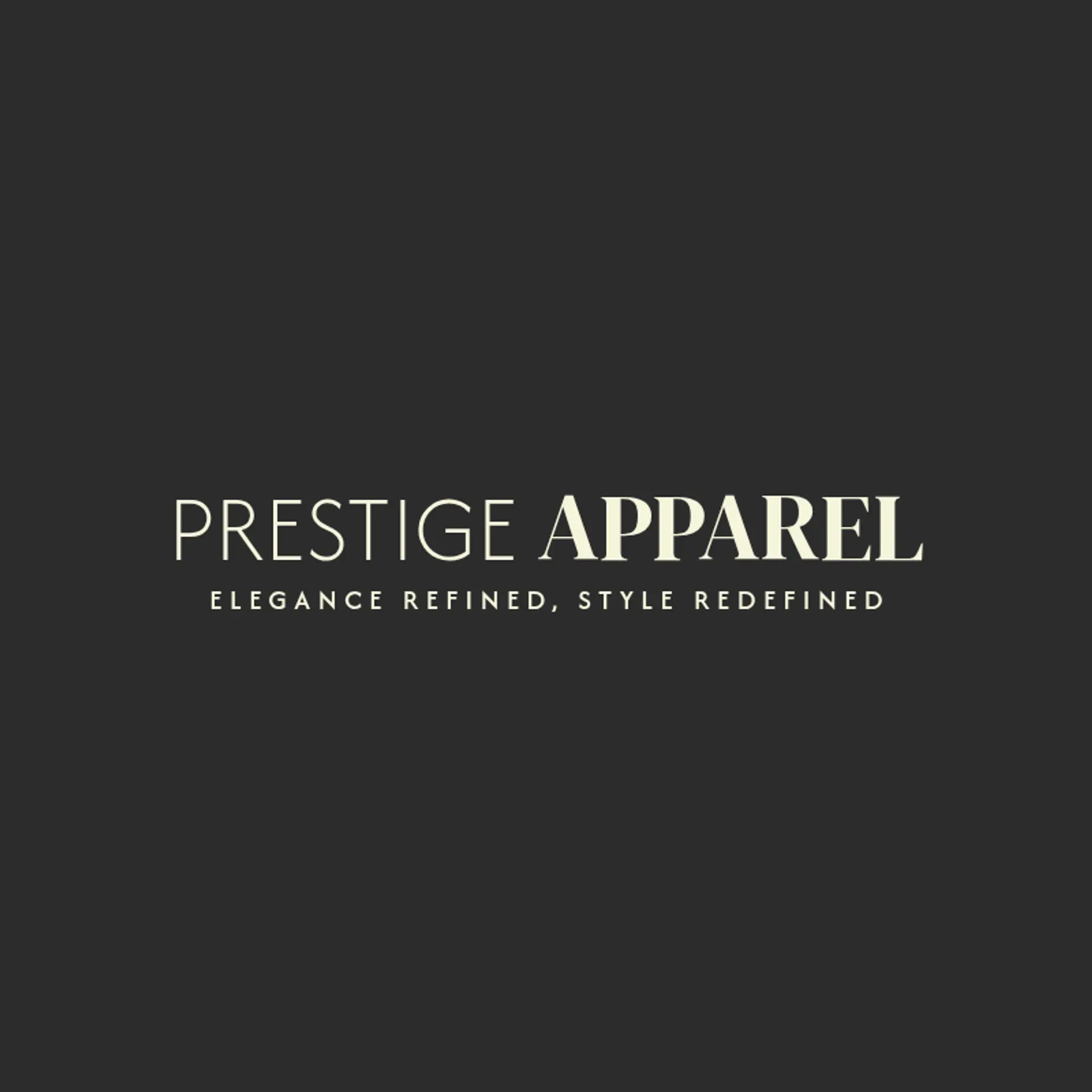 Prestige Apparel logo for classic fashion