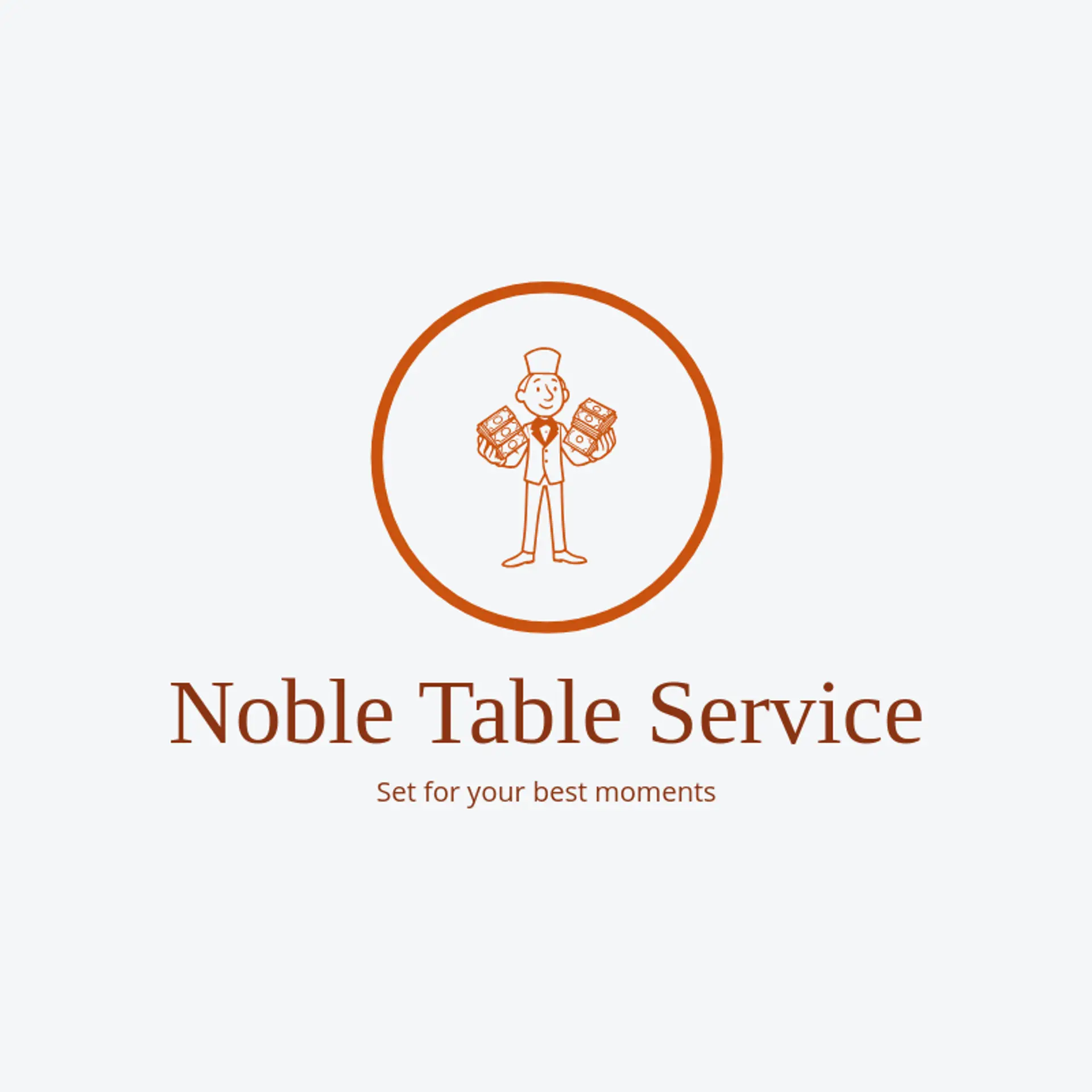 Noble Table Service logo for butler