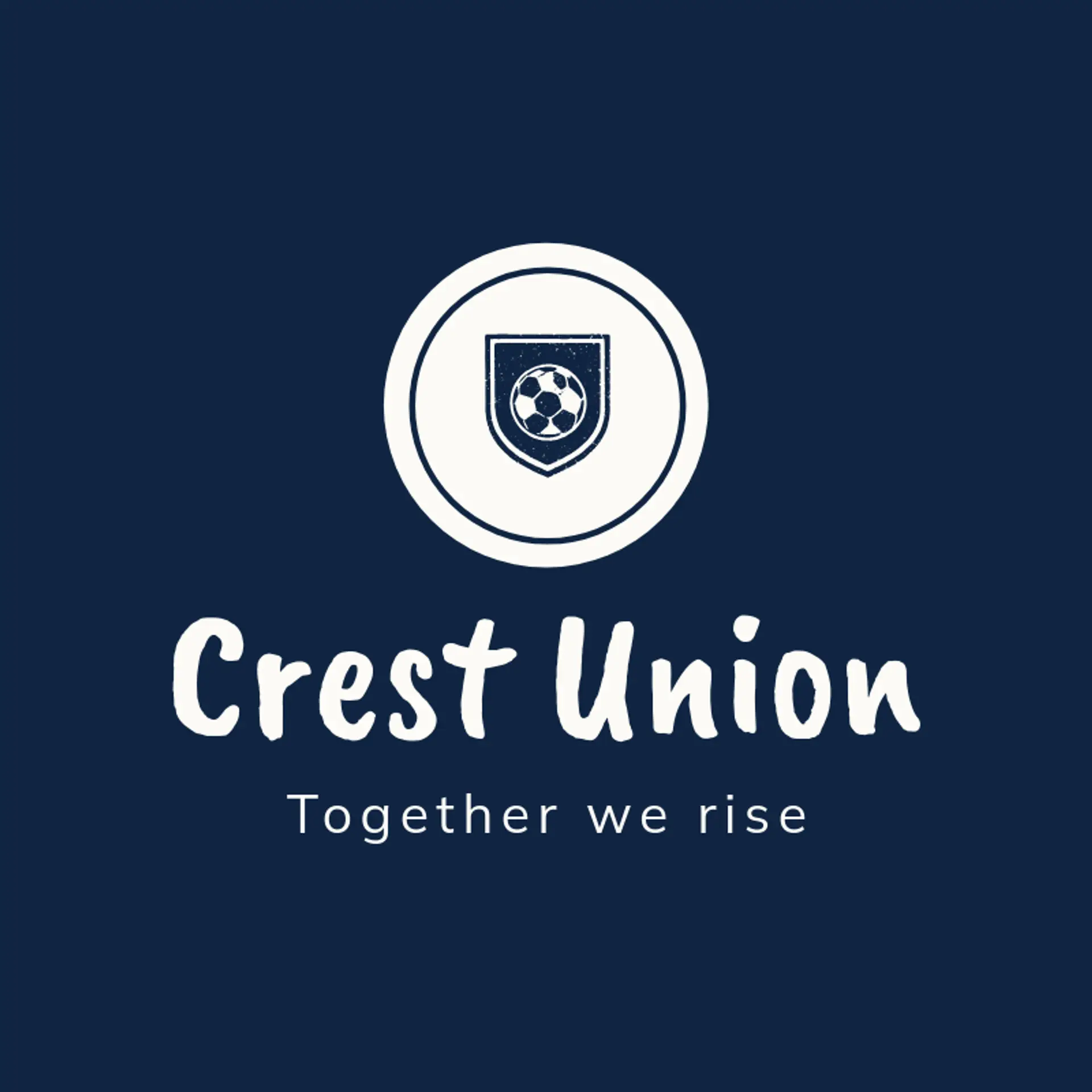 Crest Union logo for soccer