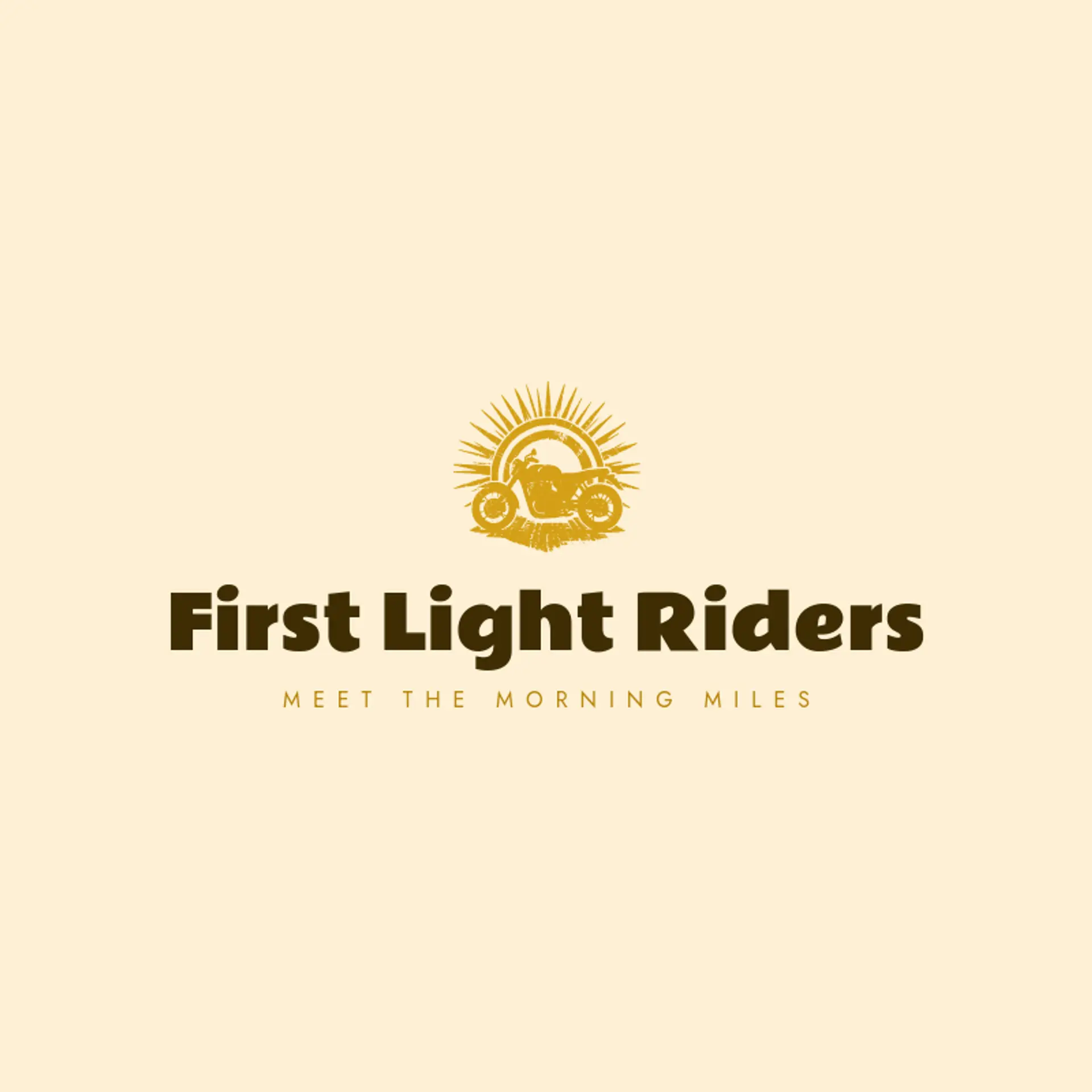 First Light Riders logo for motorcycle