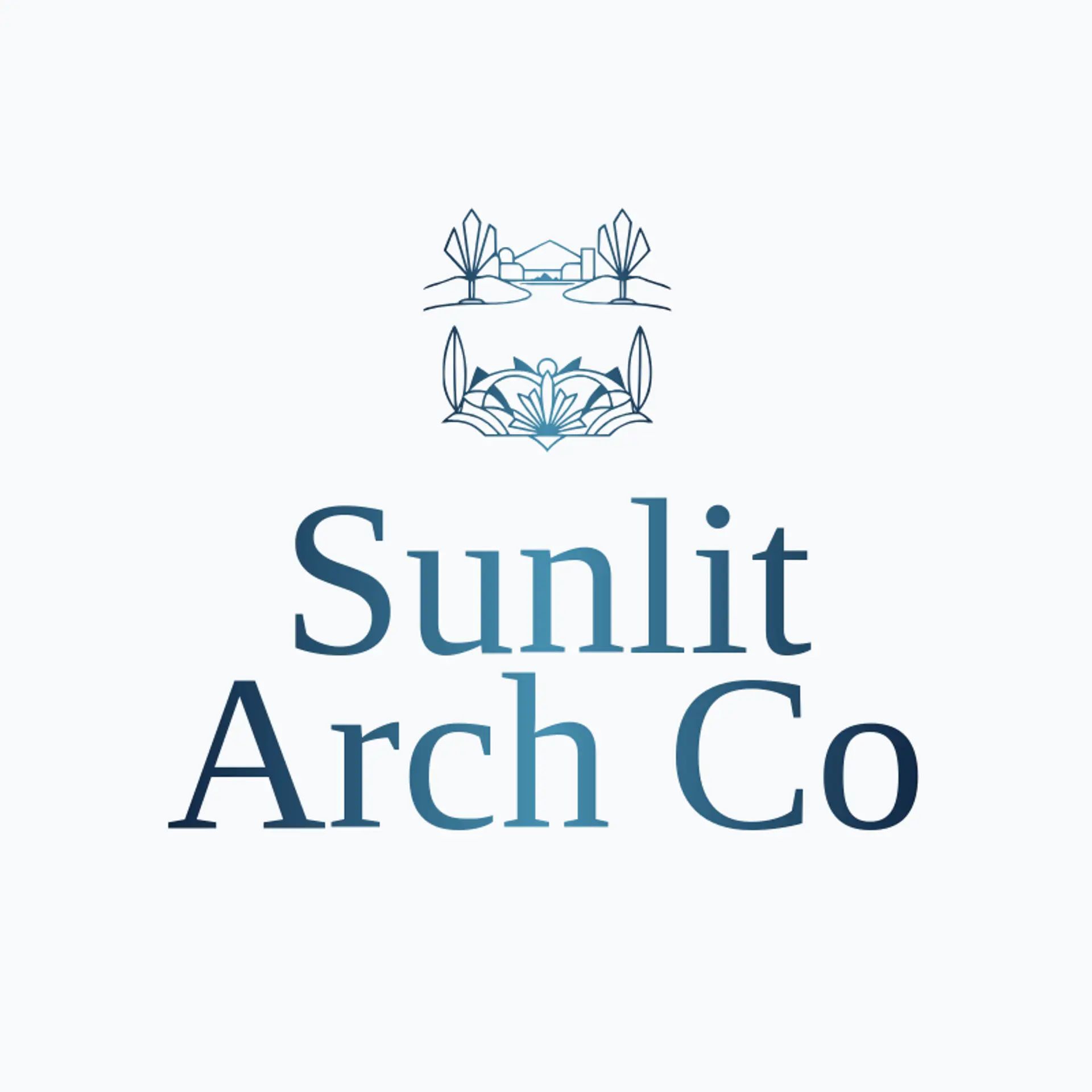 Sunlit Arch Co logo for arch