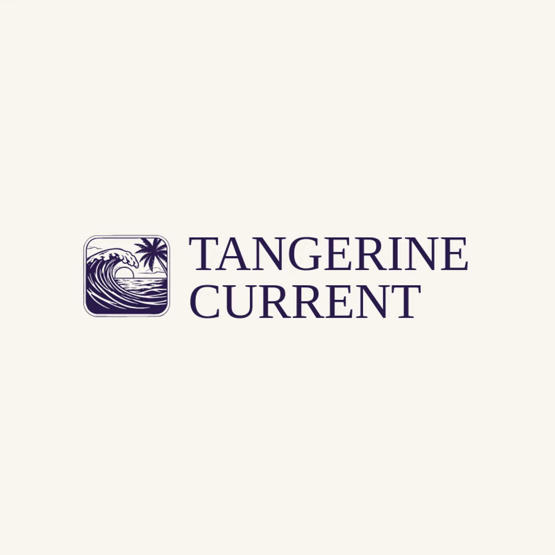 Tangerine Current logo for sunset