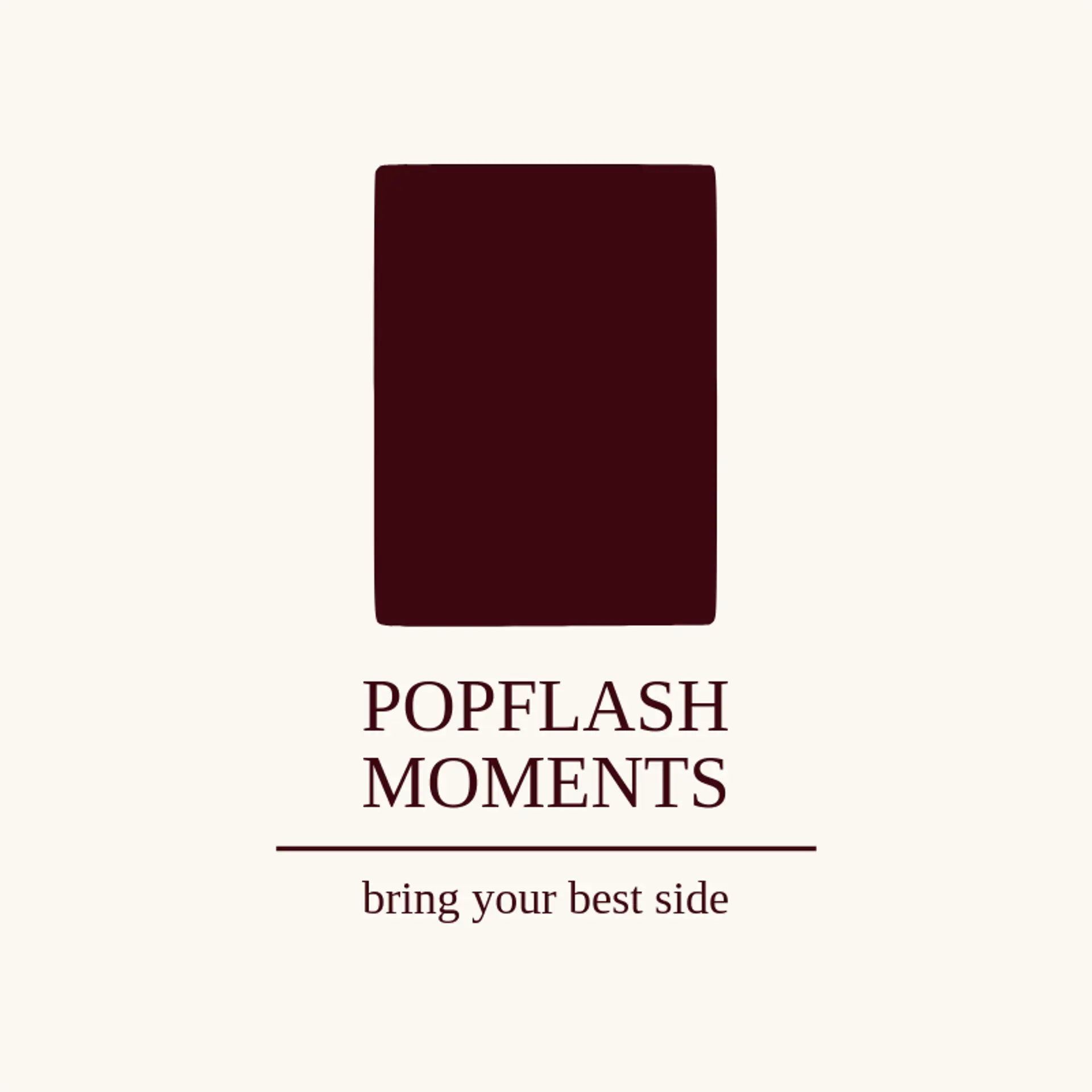 Popflash Moments logo for photo booth