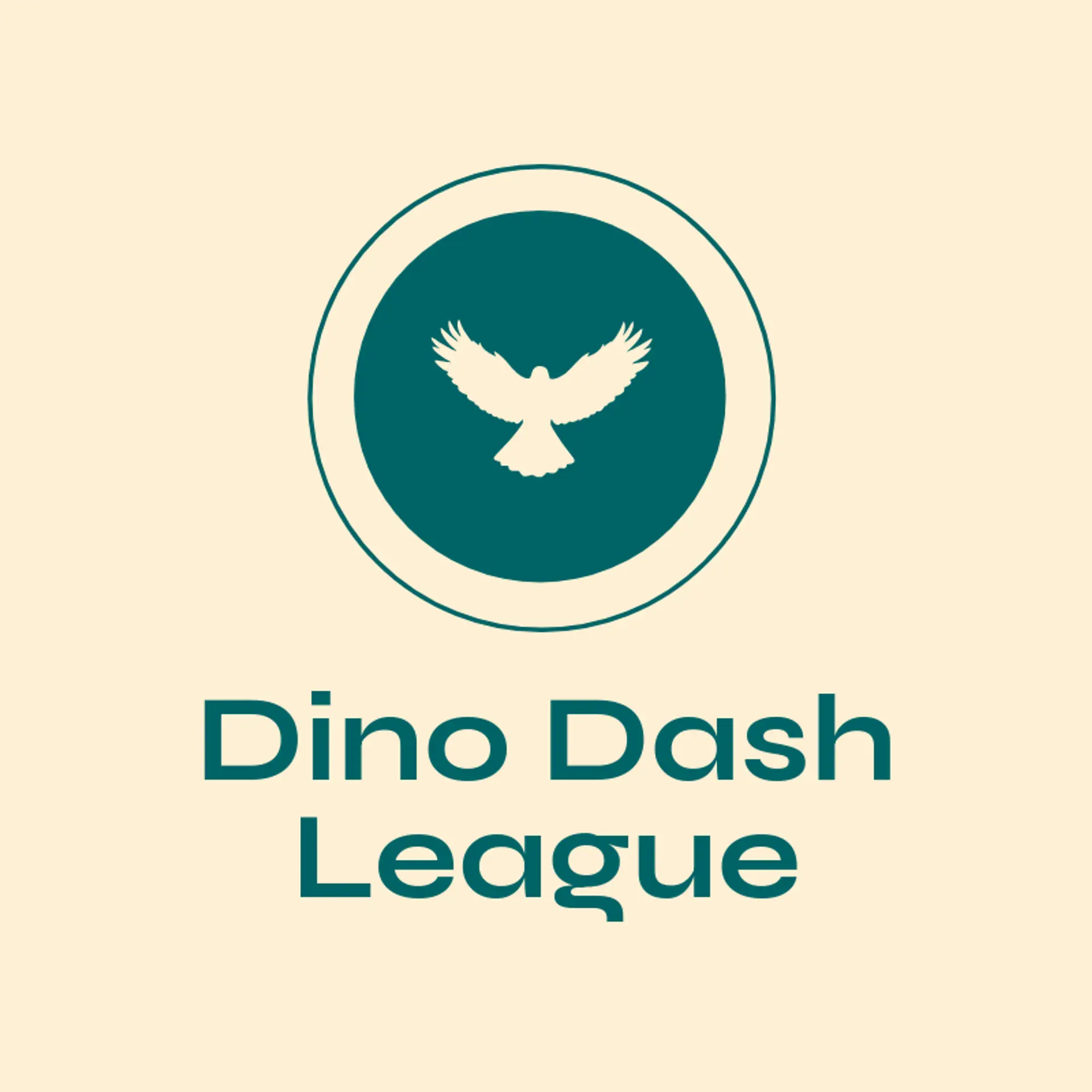 Dino Dash League logo for raptor
