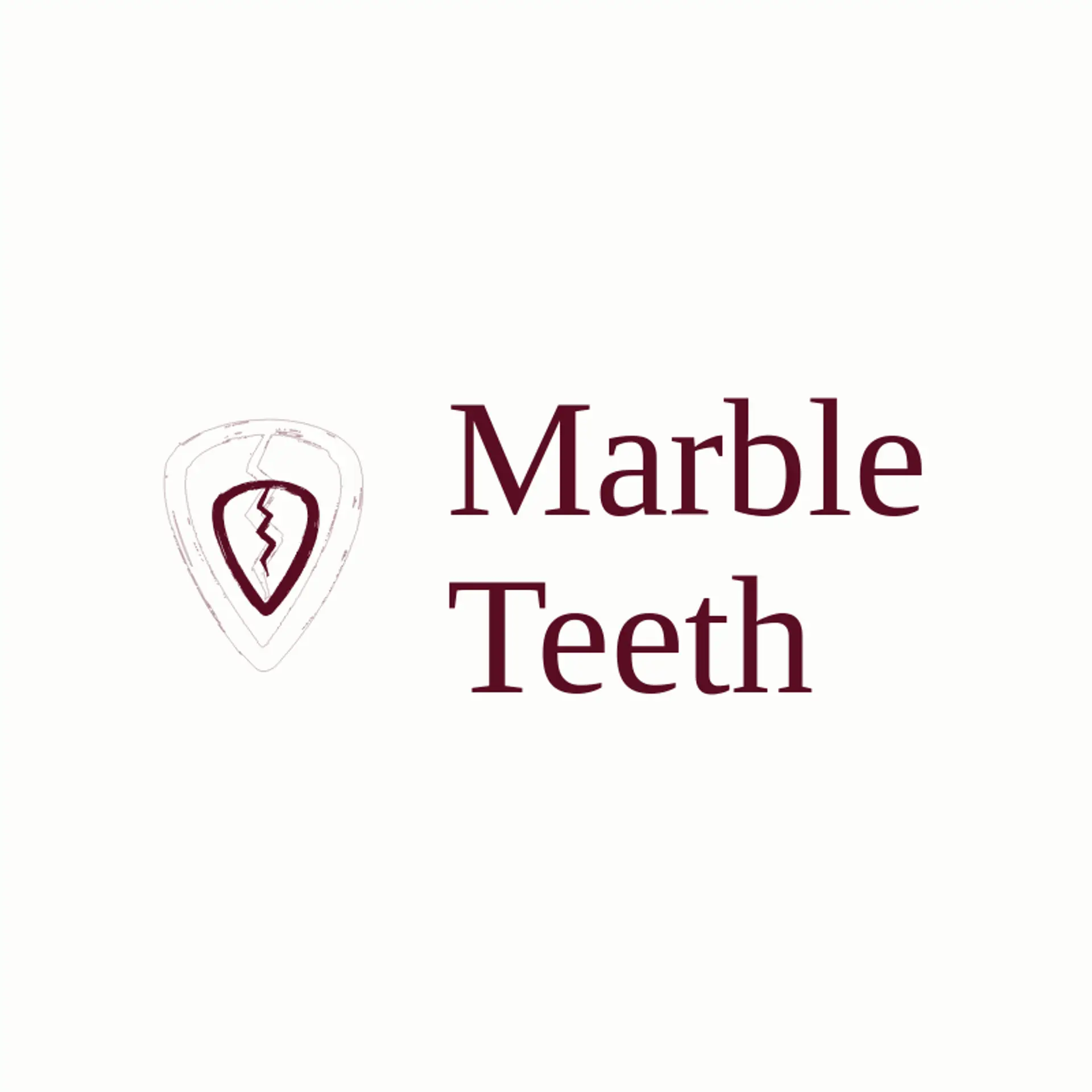 Marble Teeth logo for rock band