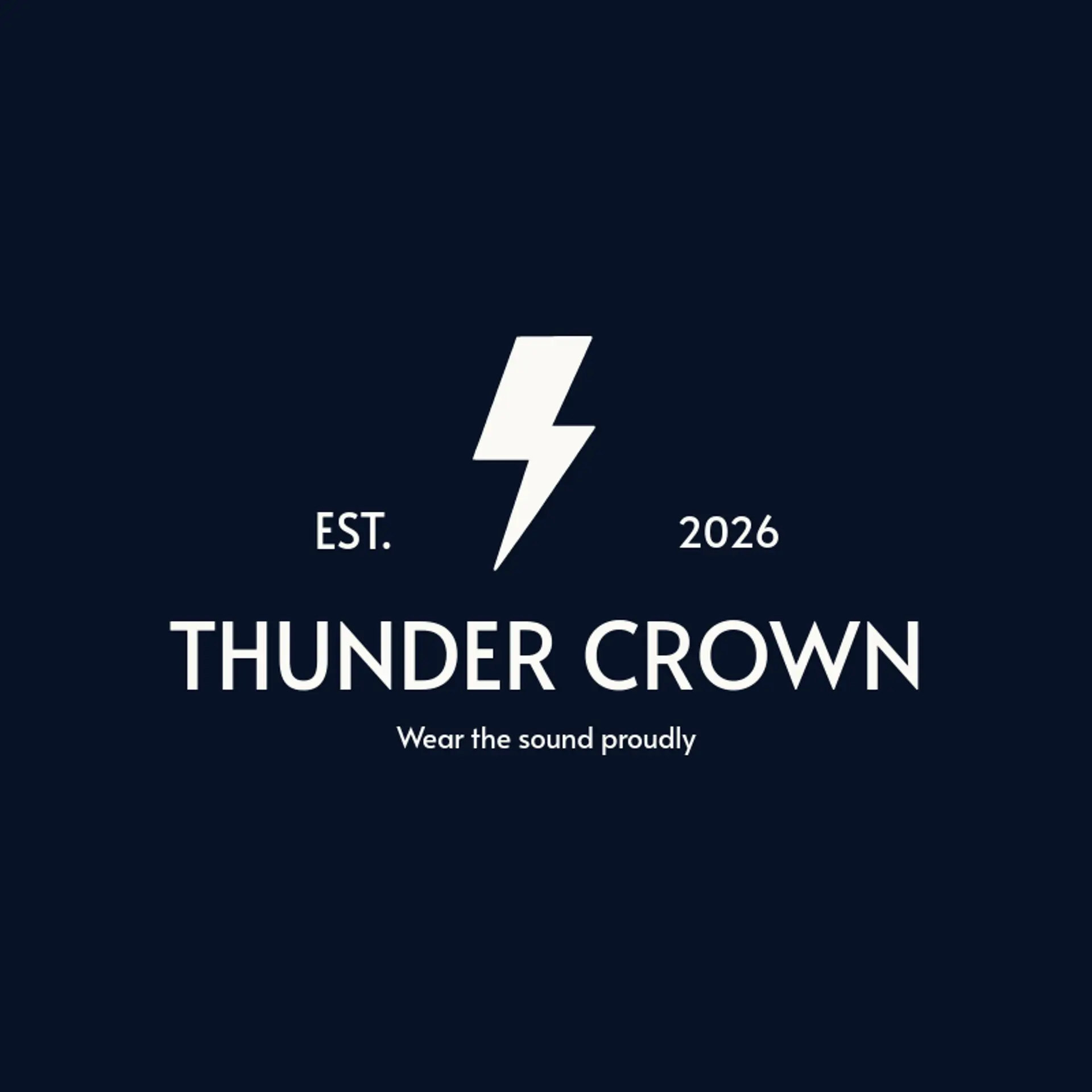 Thunder Crown logo for metal band