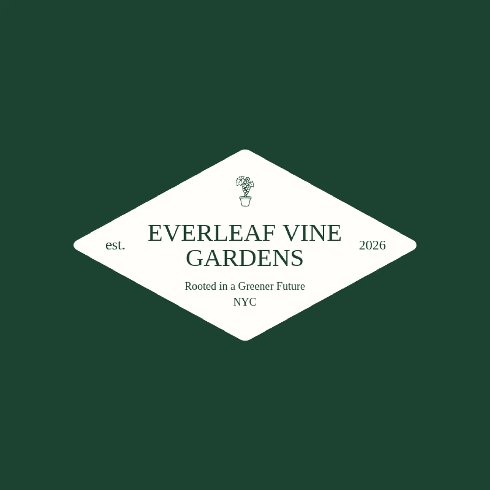 Everleaf Vine Gardens logo for vine