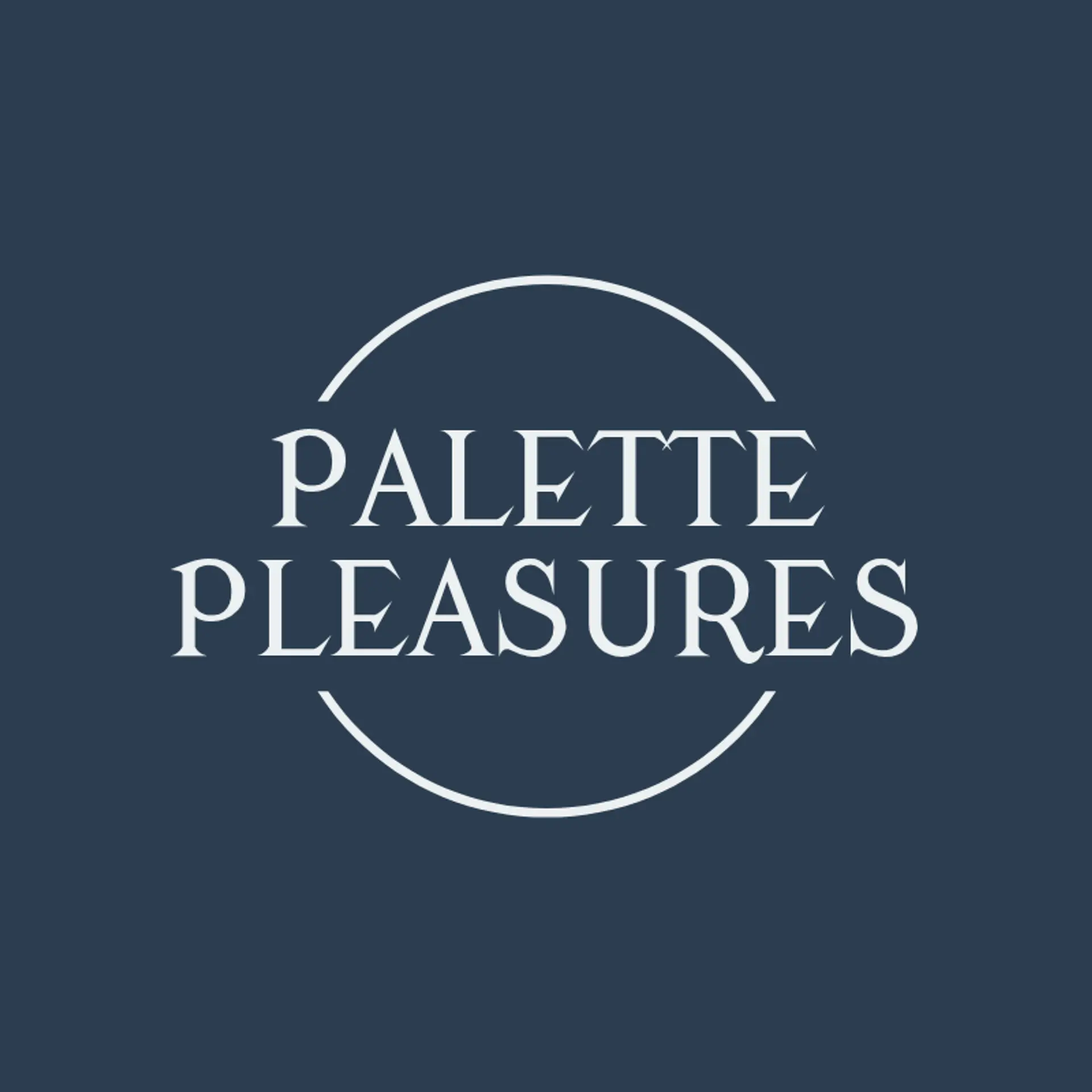 Palette Pleasures logo for creative restaurant