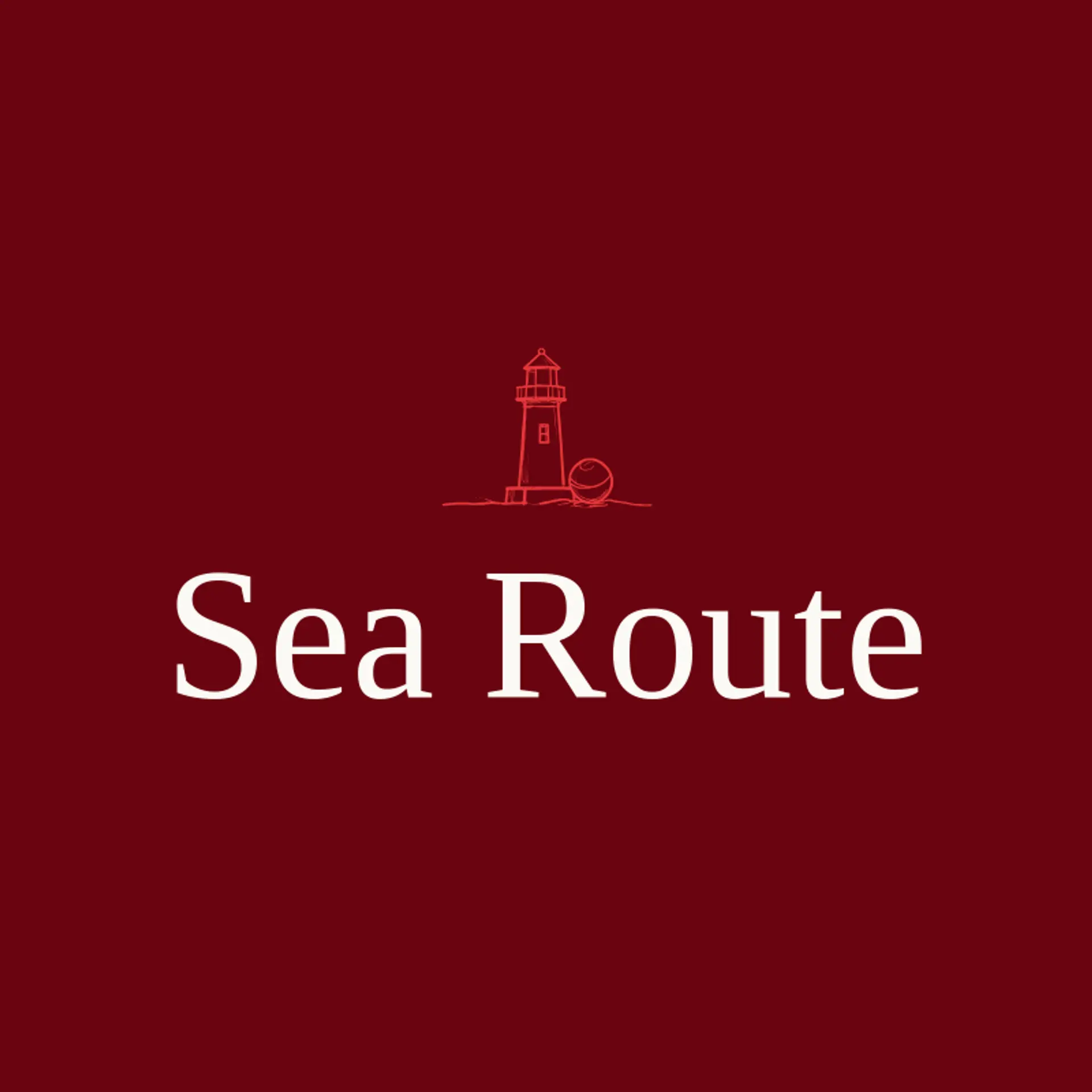 Sea Route logo for lighthouse