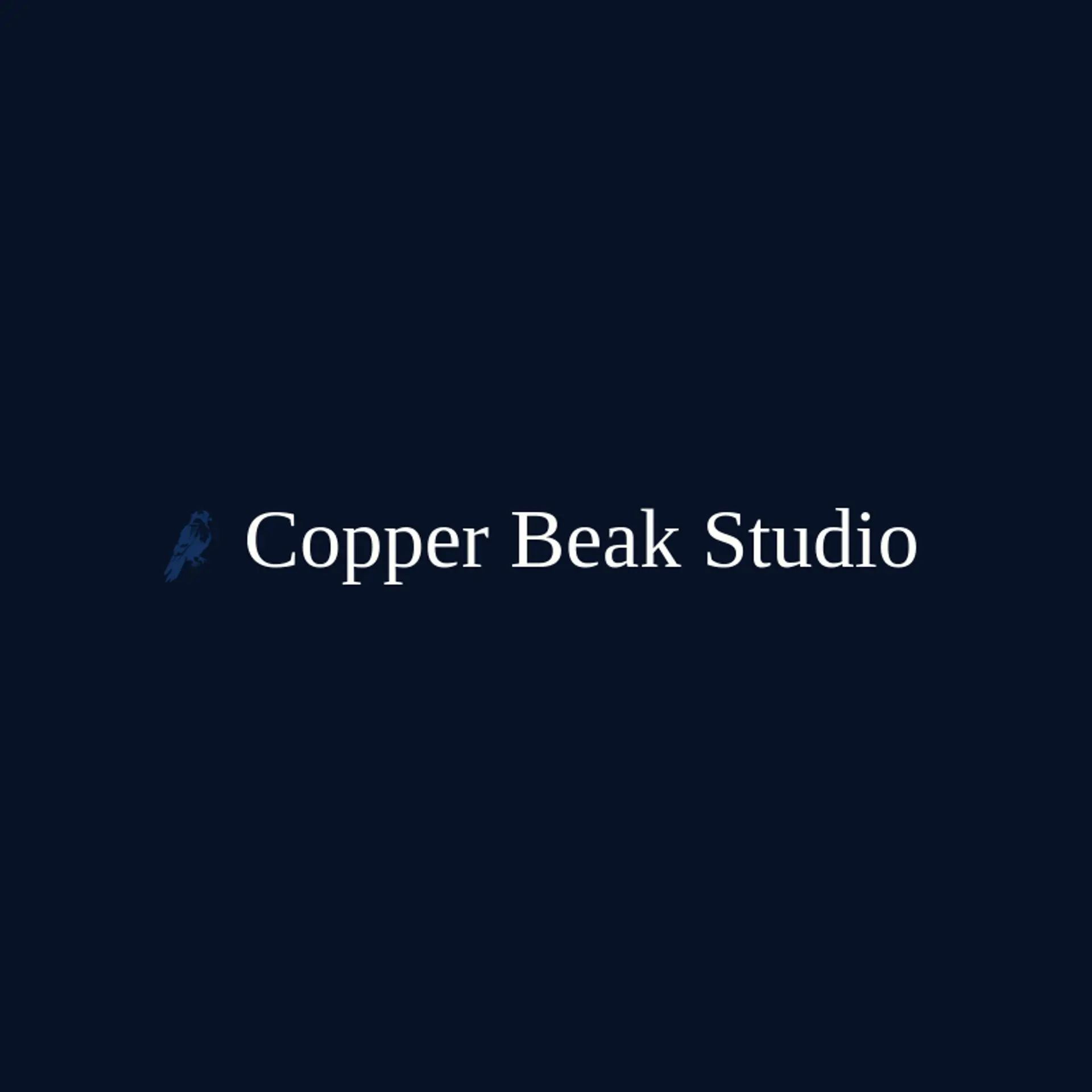 Copper Beak Studio logo for falcon