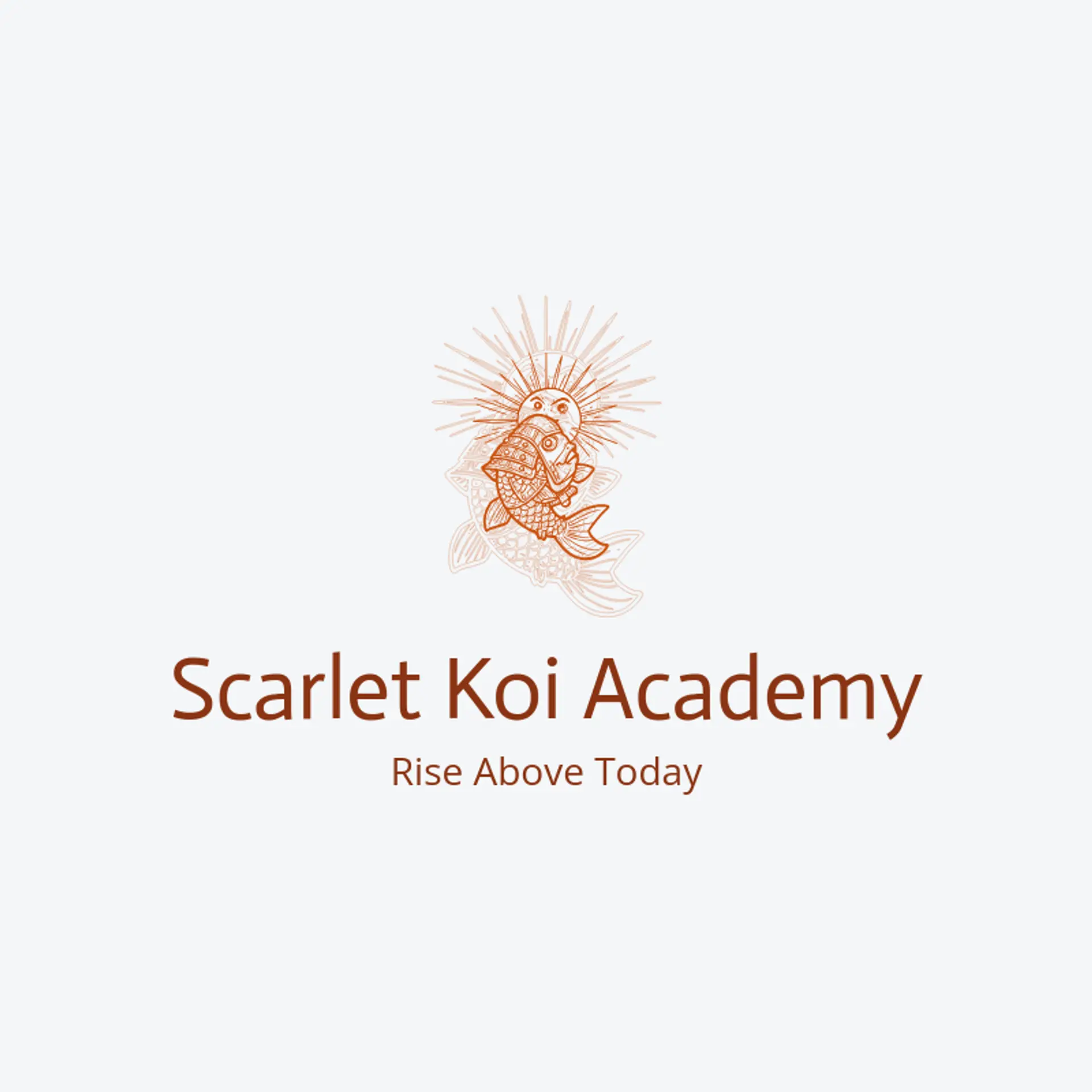 Scarlet Koi Academy logo for samurai