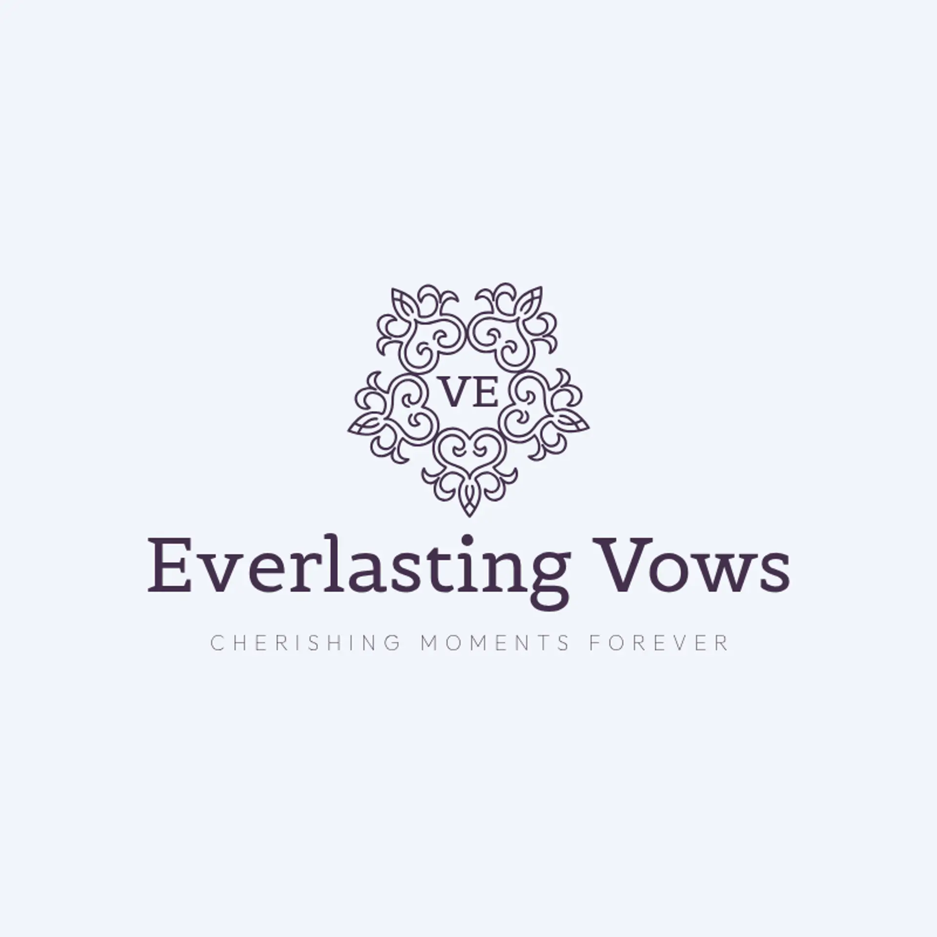 Everlasting Vows logo for wedding company