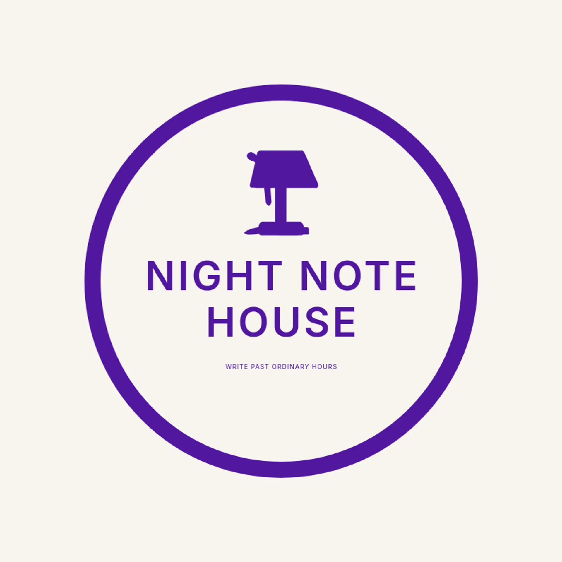 Night Note House logo for pen