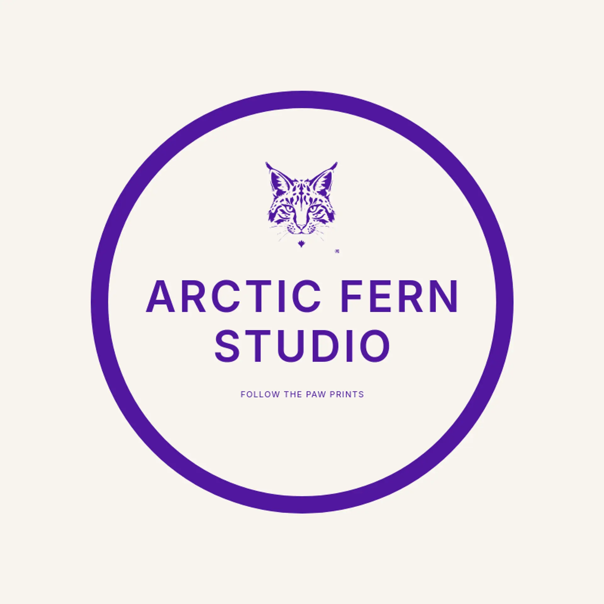 Arctic Fern Studio logo for lynx