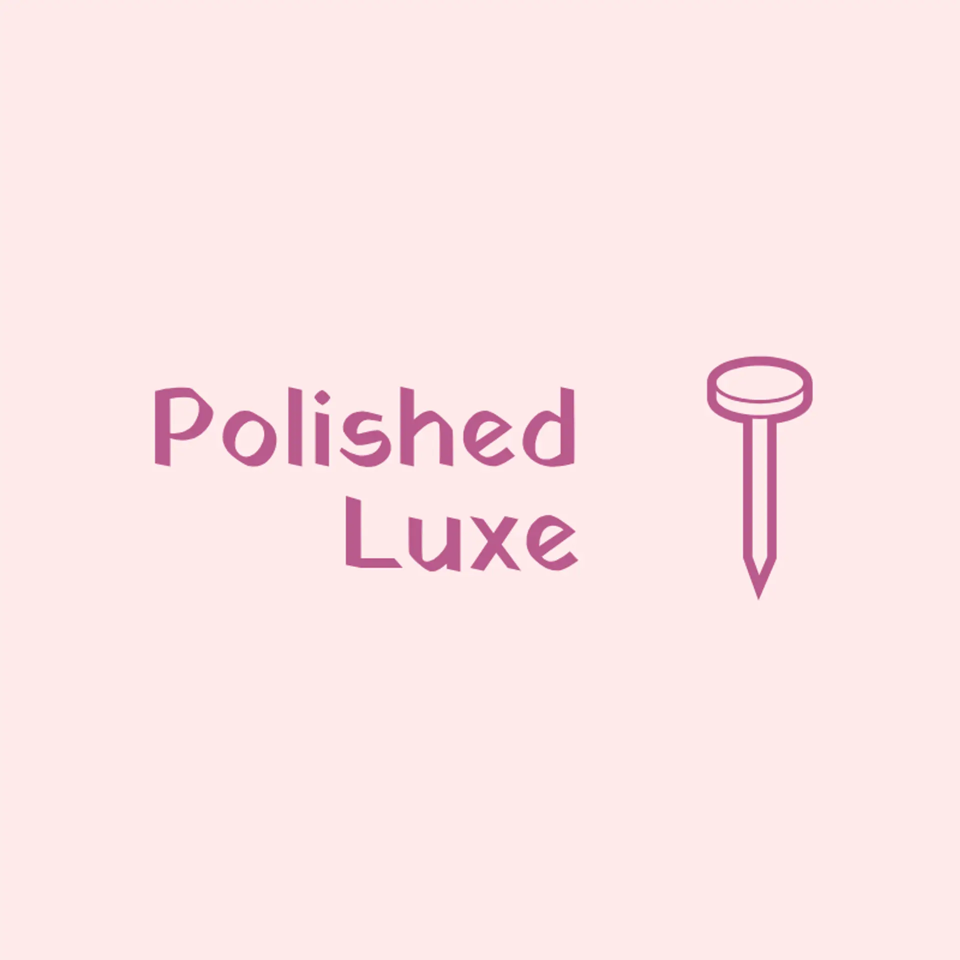 Polished Luxe logo for nail salon