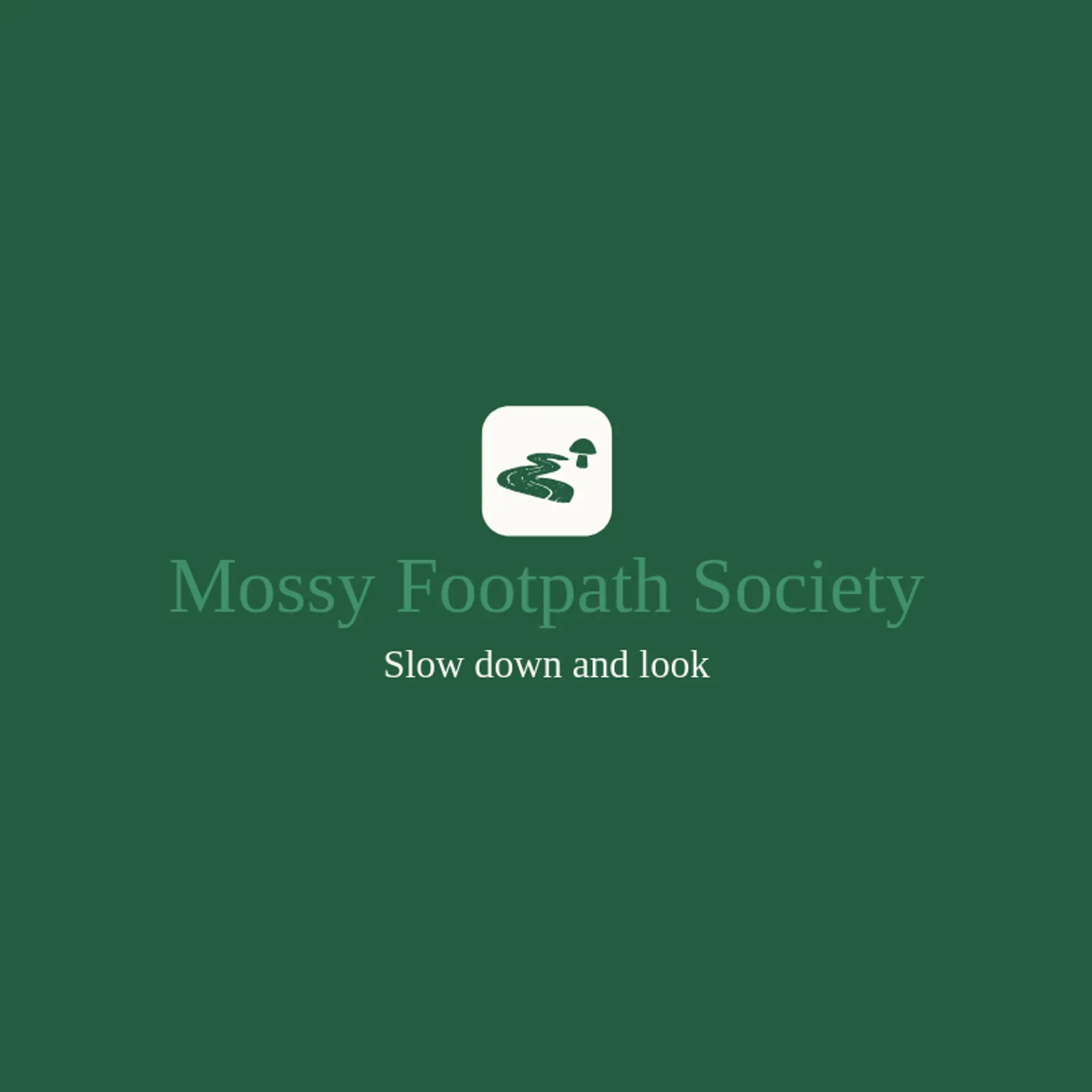 Mossy Footpath Society logo for trail