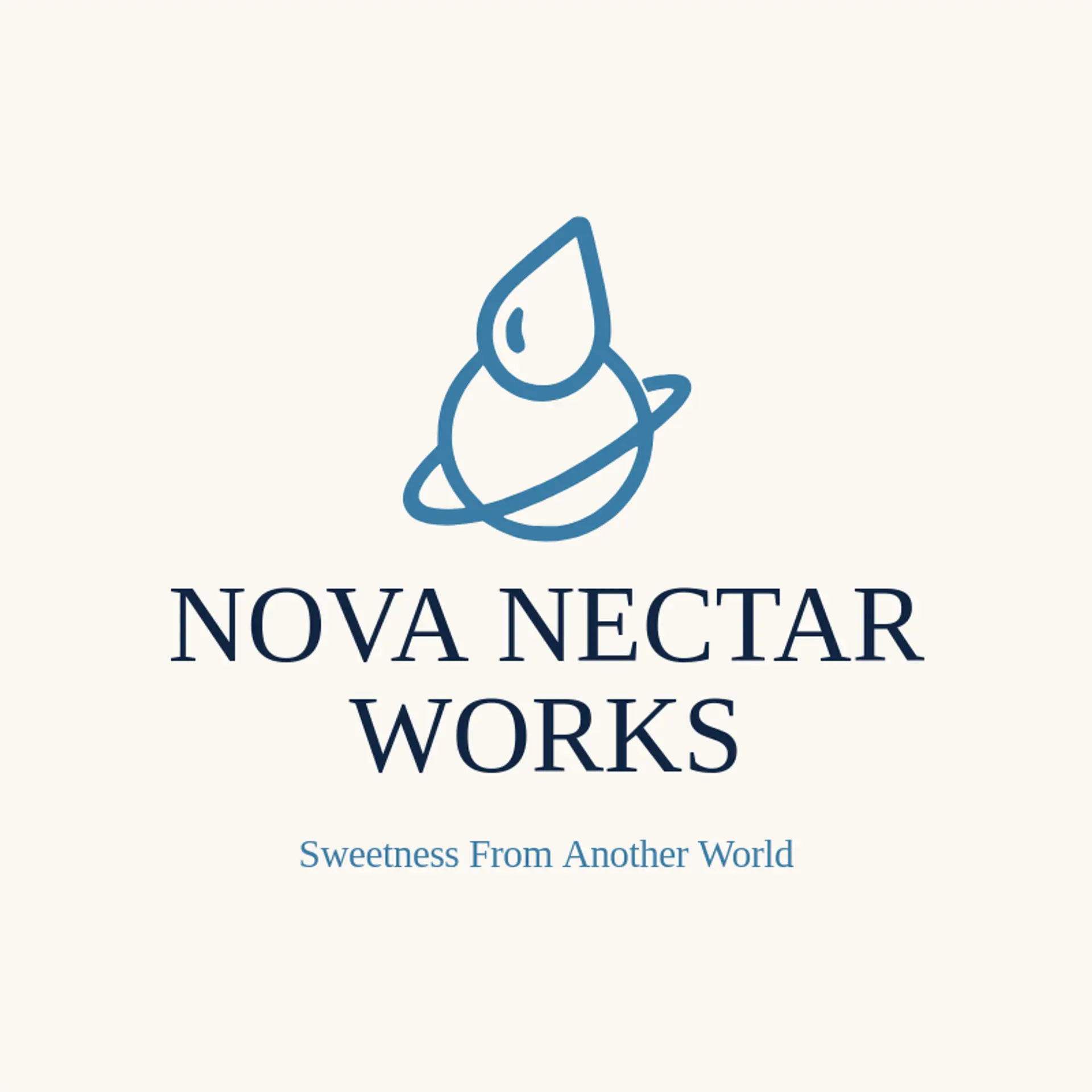 Nova Nectar Works logo for sci fi