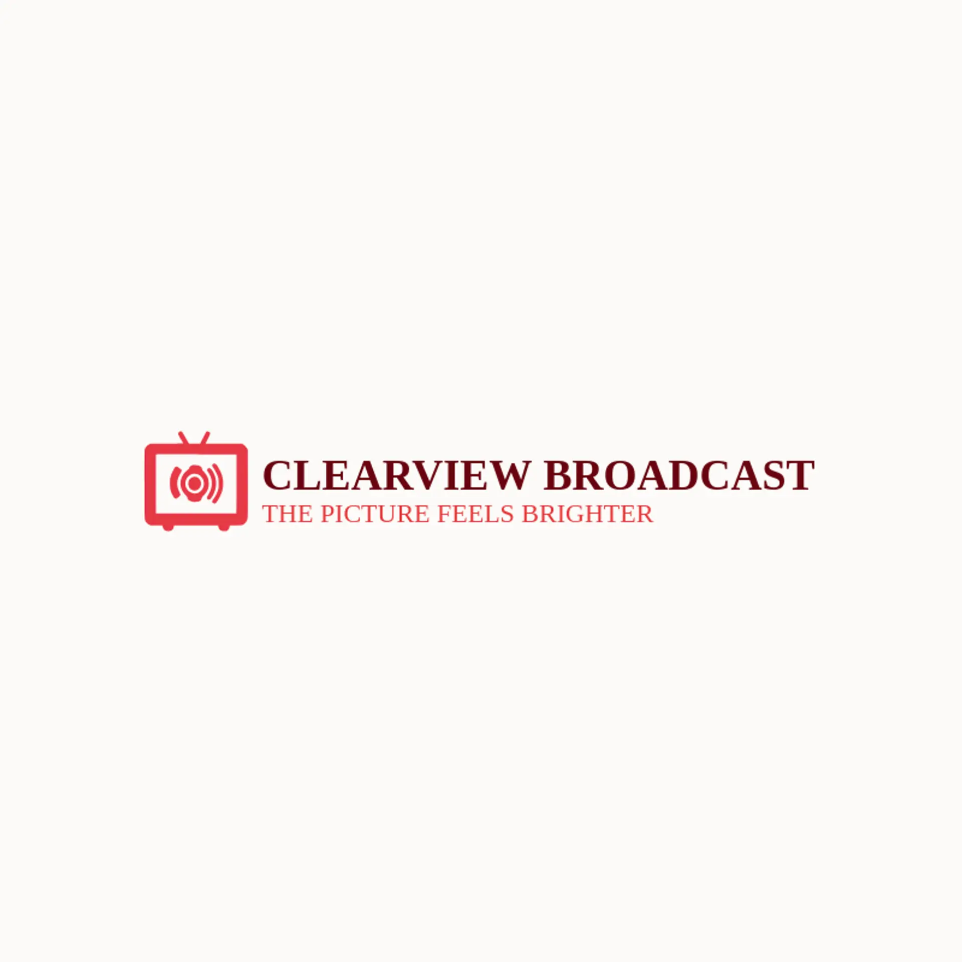 Clearview Broadcast logo for television