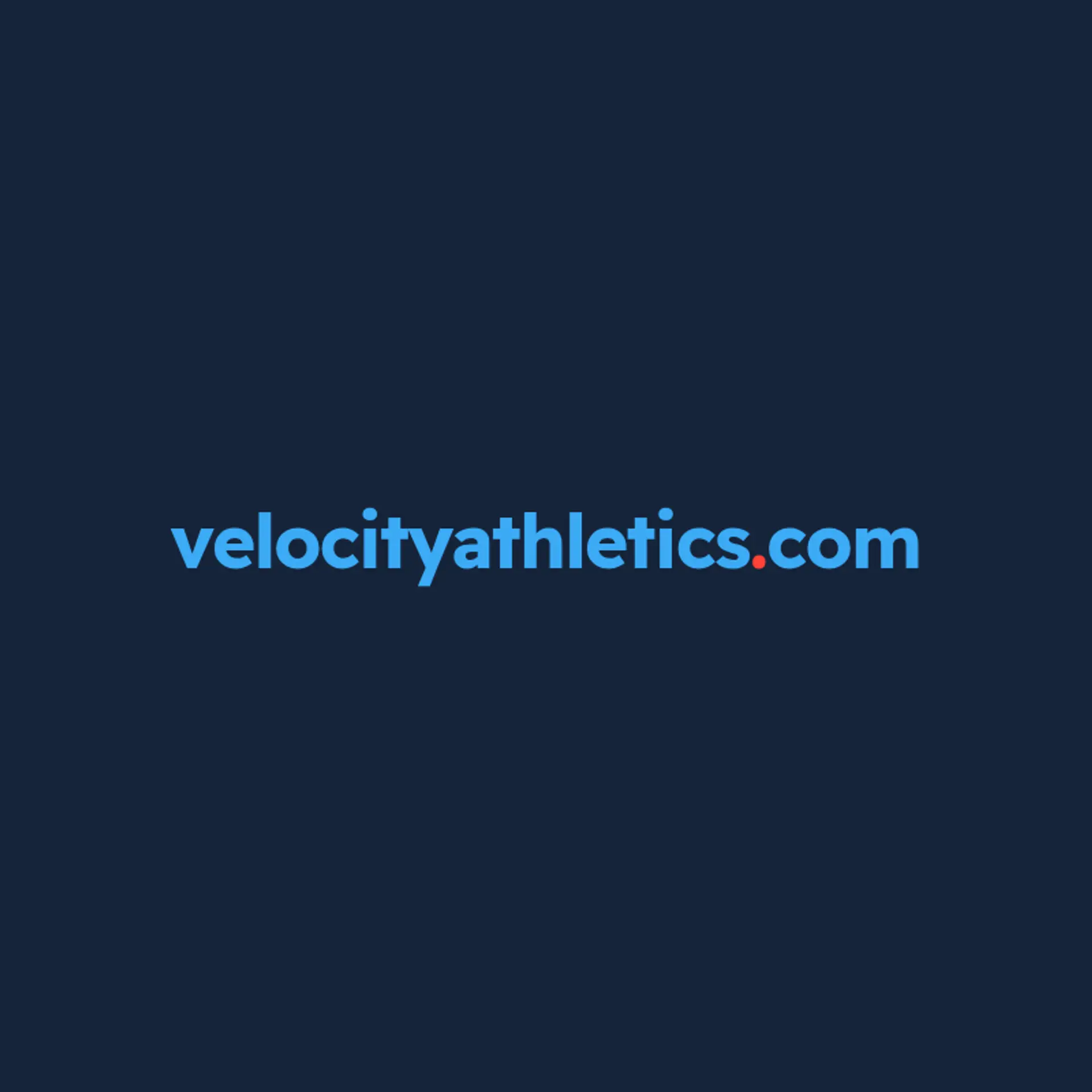 Velocity Athletics logo for sports