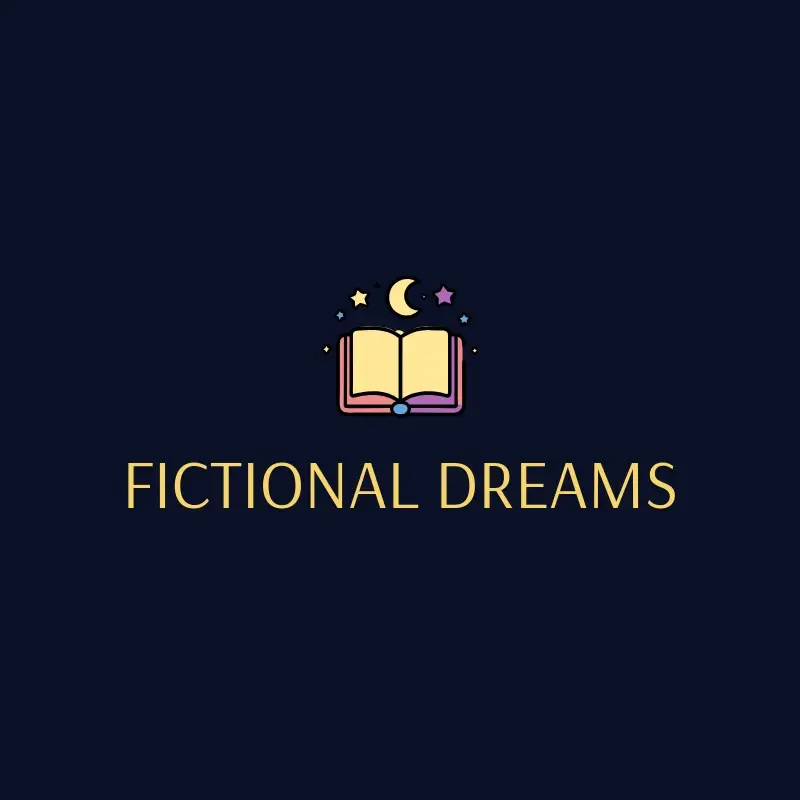 The book name Fictional Dreams as a branded logo with a color icon
