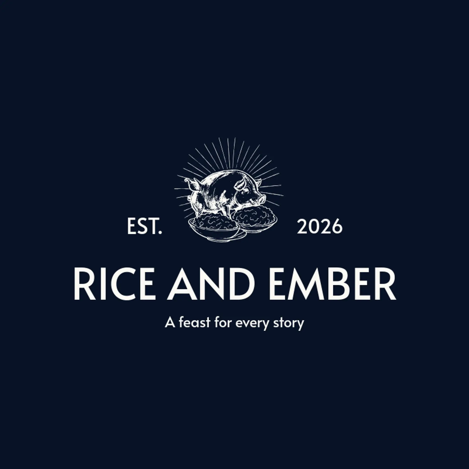 Rice and Ember logo for lechon