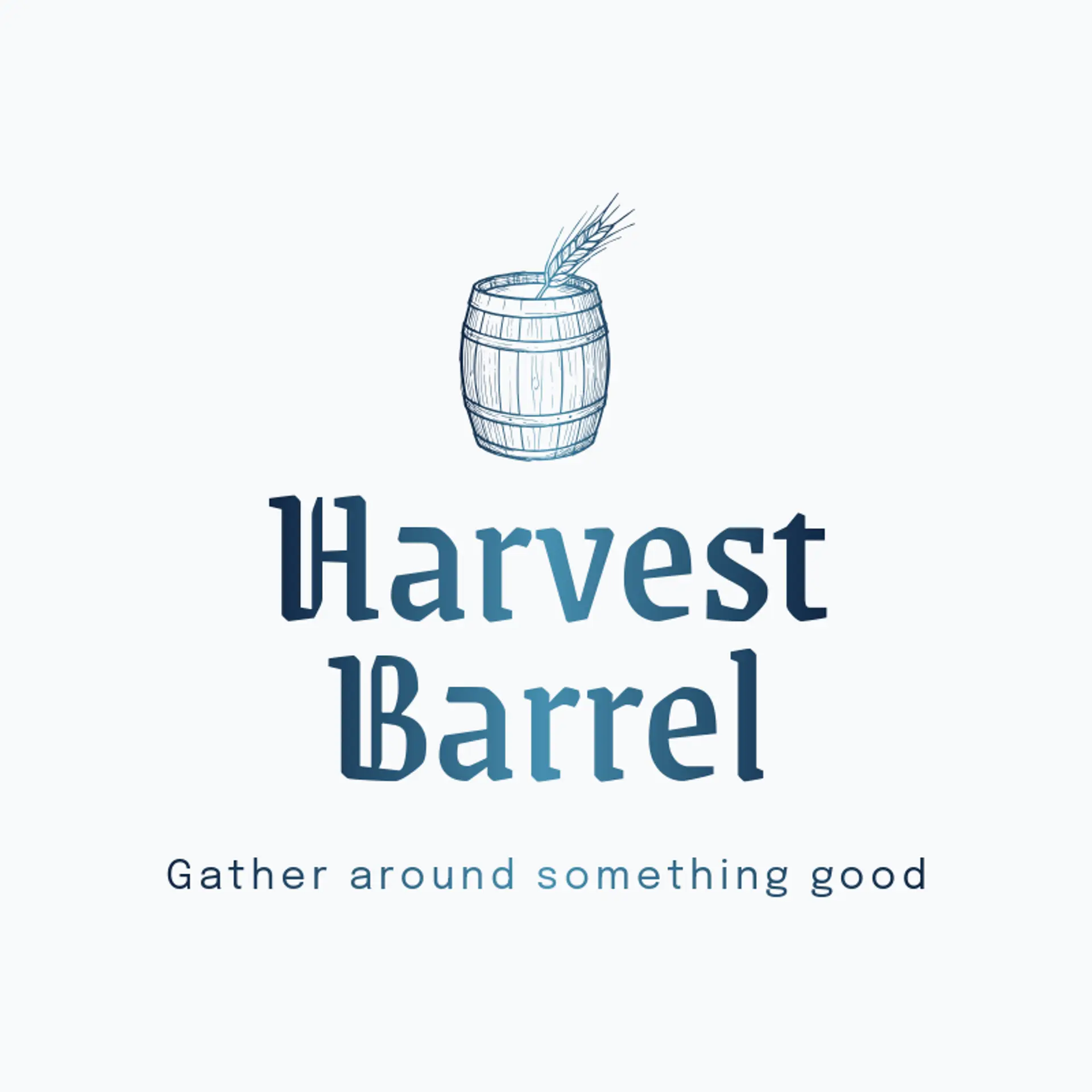 Harvest Barrel logo for alcohol
