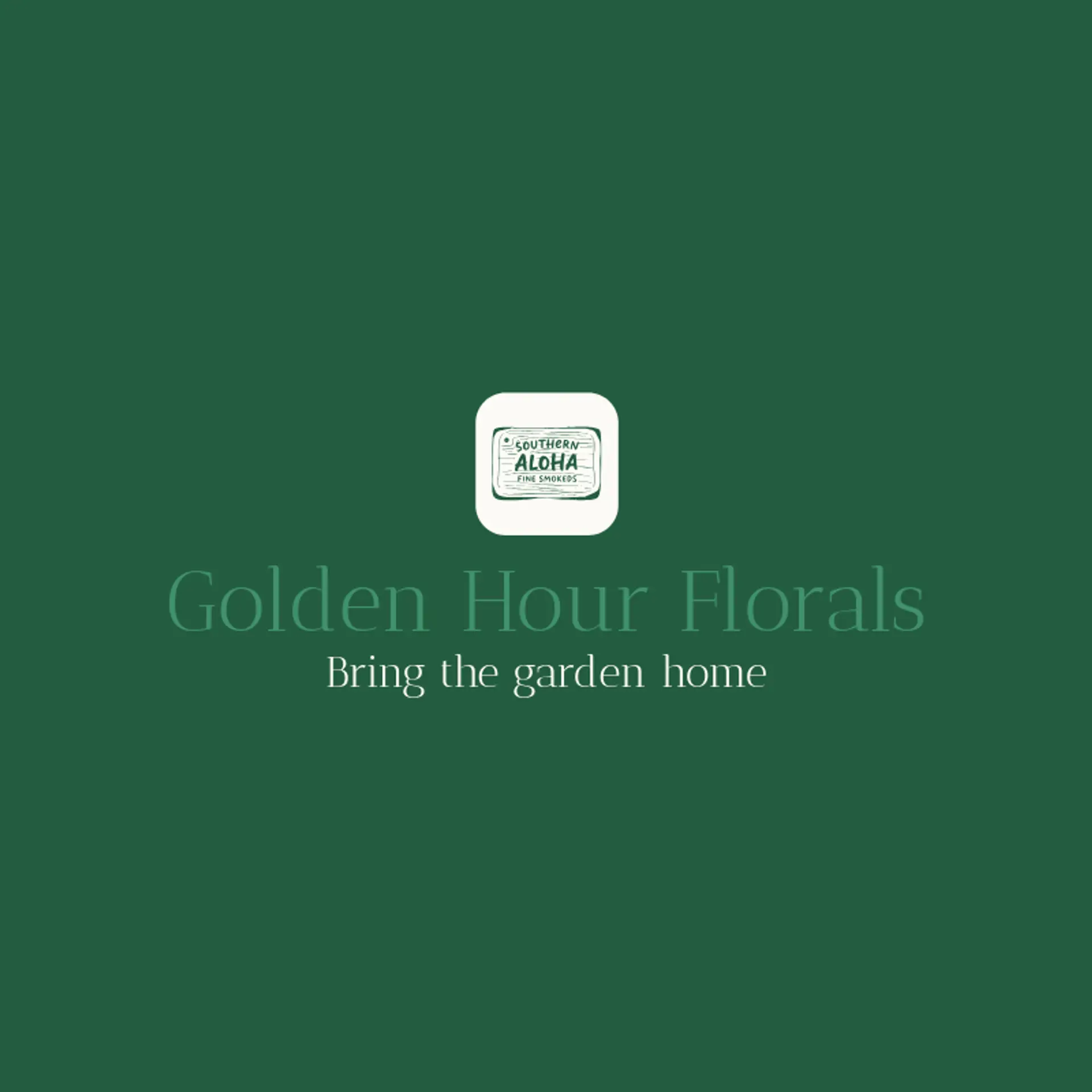 Golden Hour Florals logo for southern