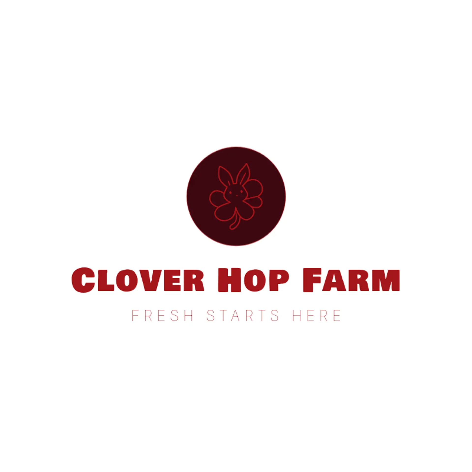 Clover Hop Farm logo for rabbit