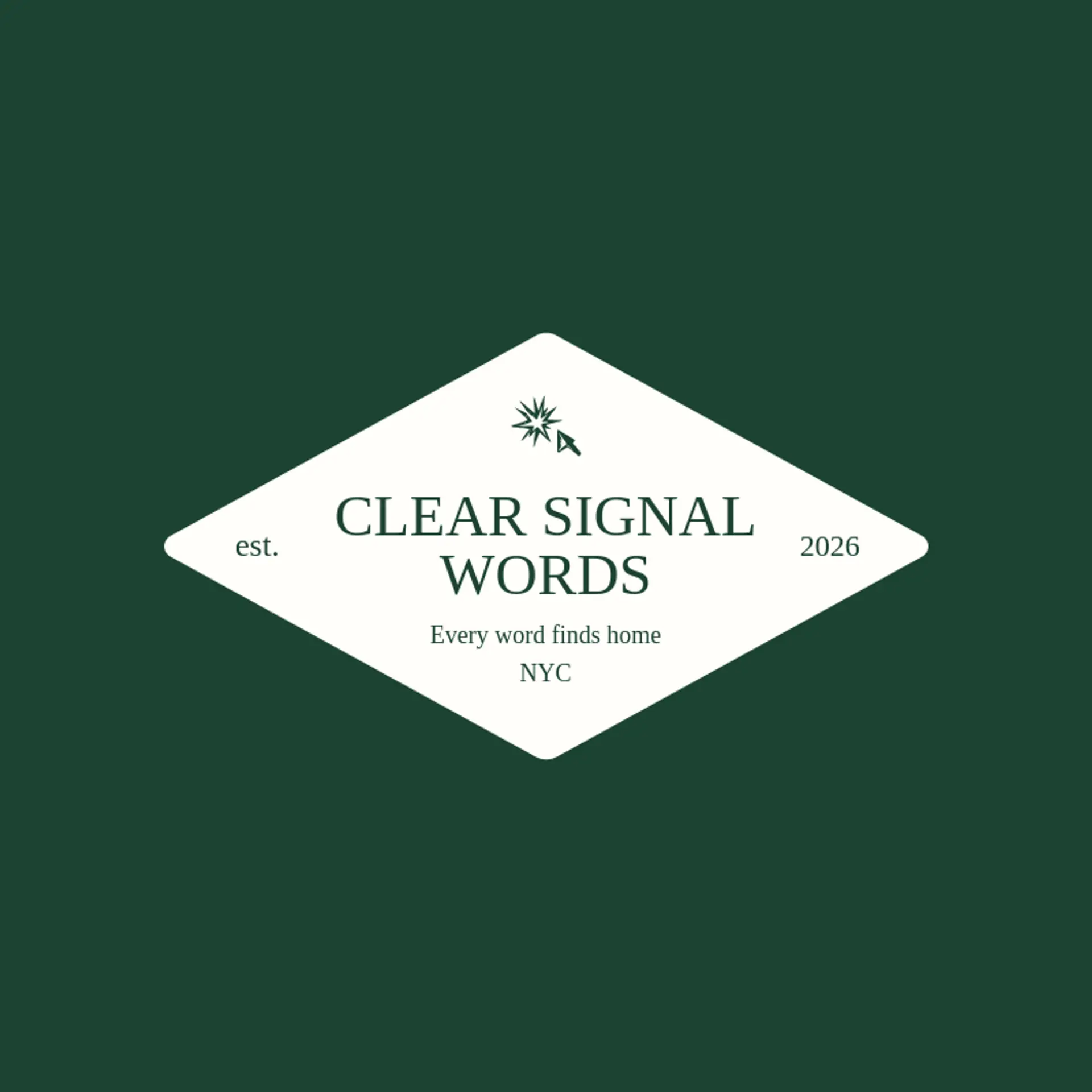 Clear Signal Words logo for translation