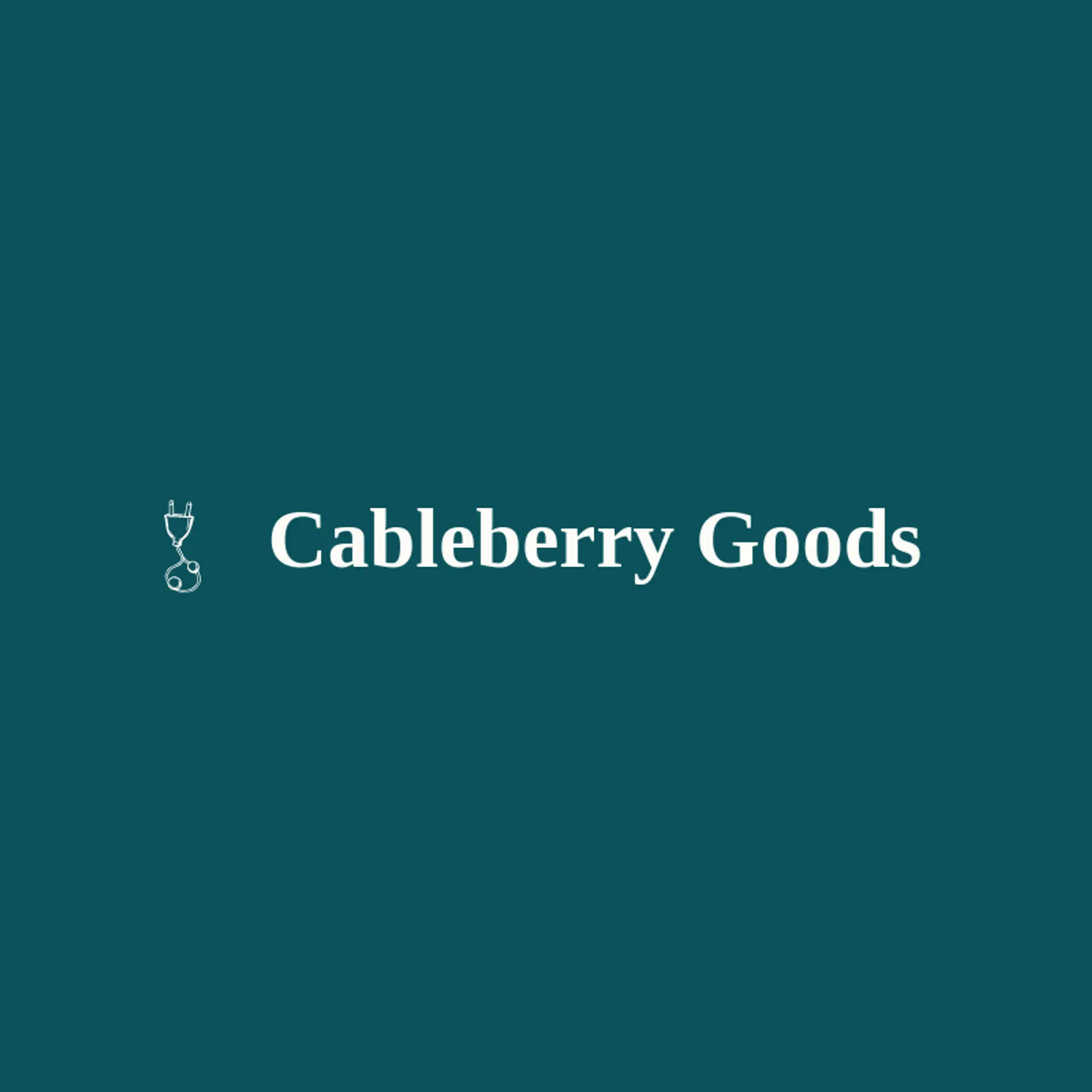 Cableberry Goods logo for plug