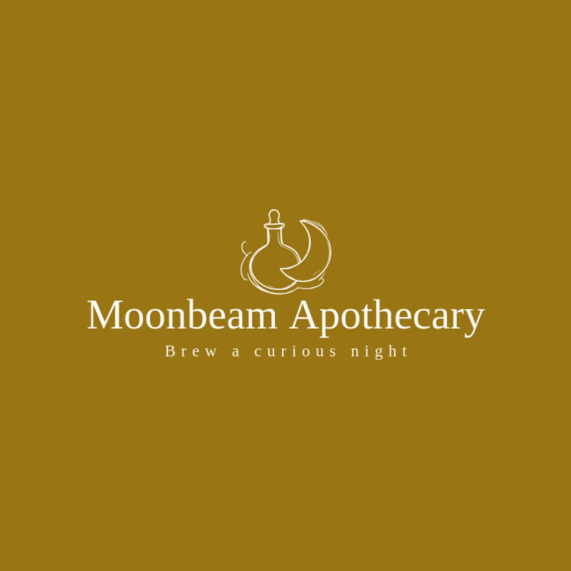 Moonbeam Apothecary logo for spooky