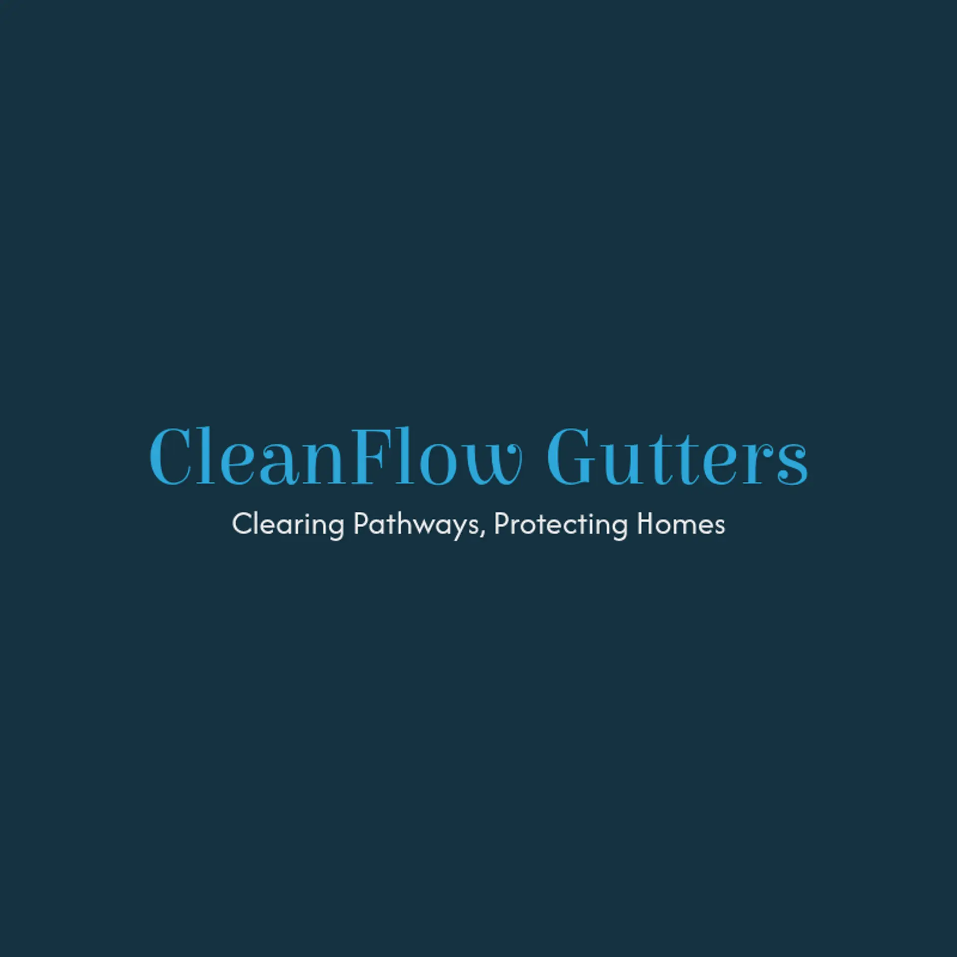 CleanFlow Gutters logo for gutter cleaning
