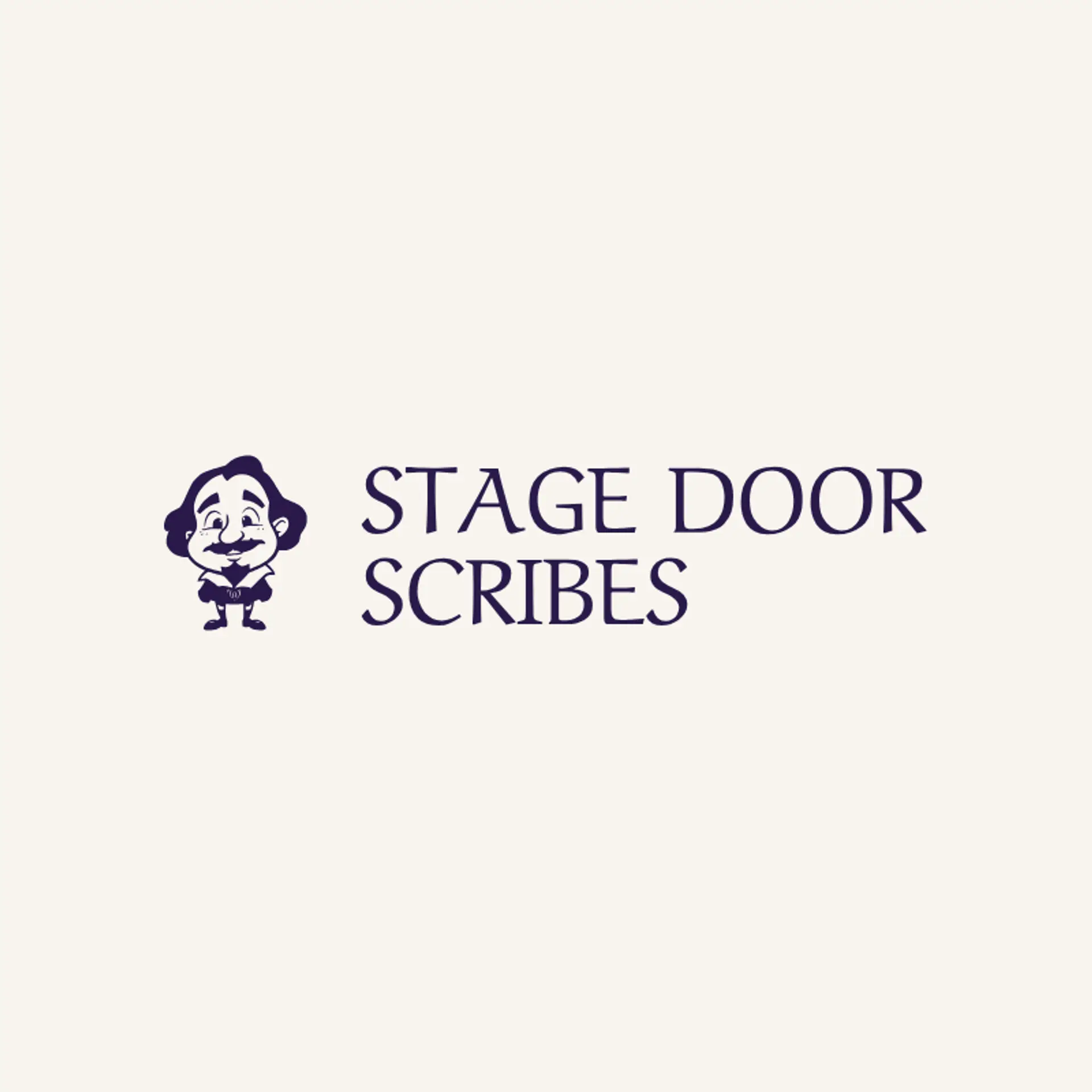 Stage Door Scribes logo for playwright