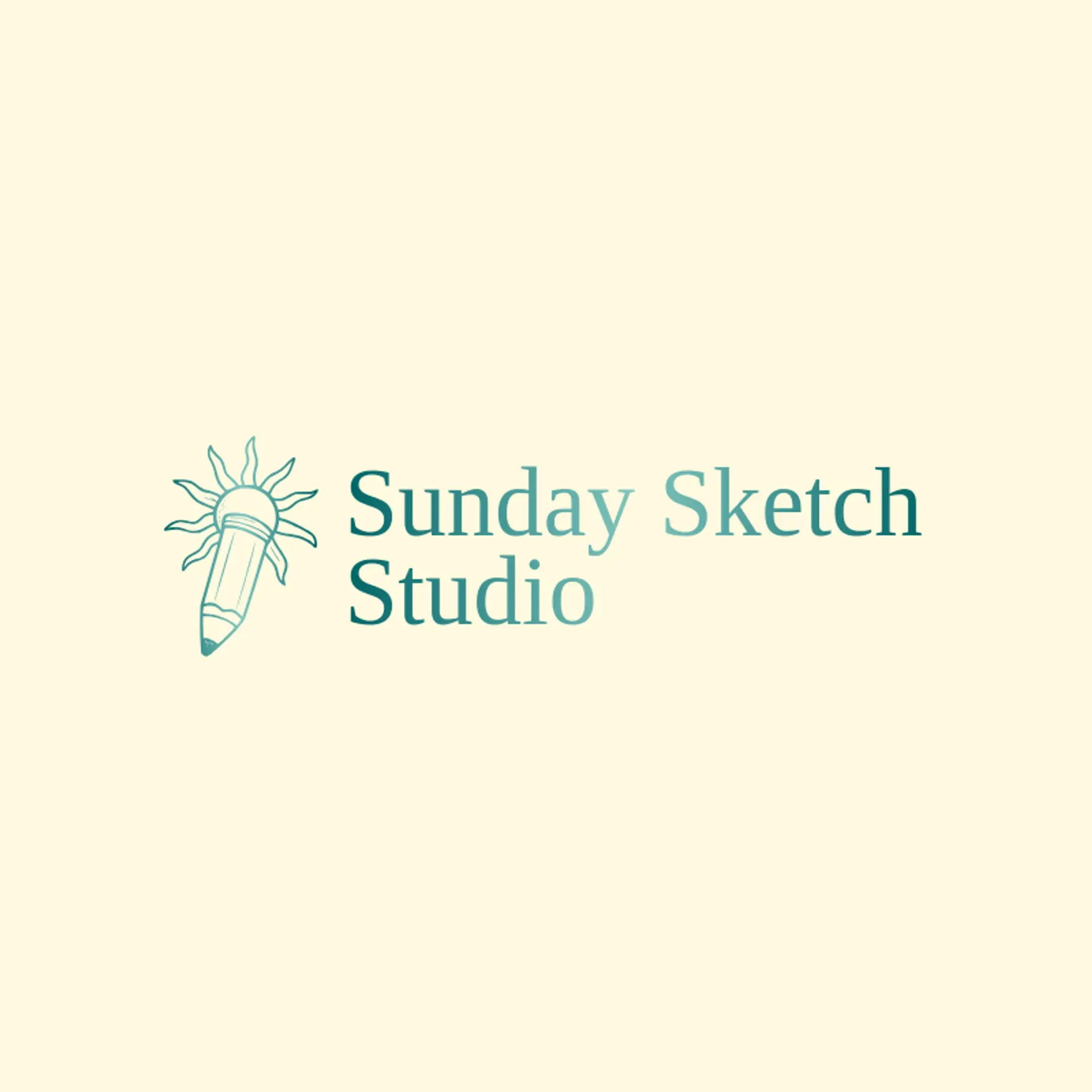 Sunday Sketch Studio logo for content creator
