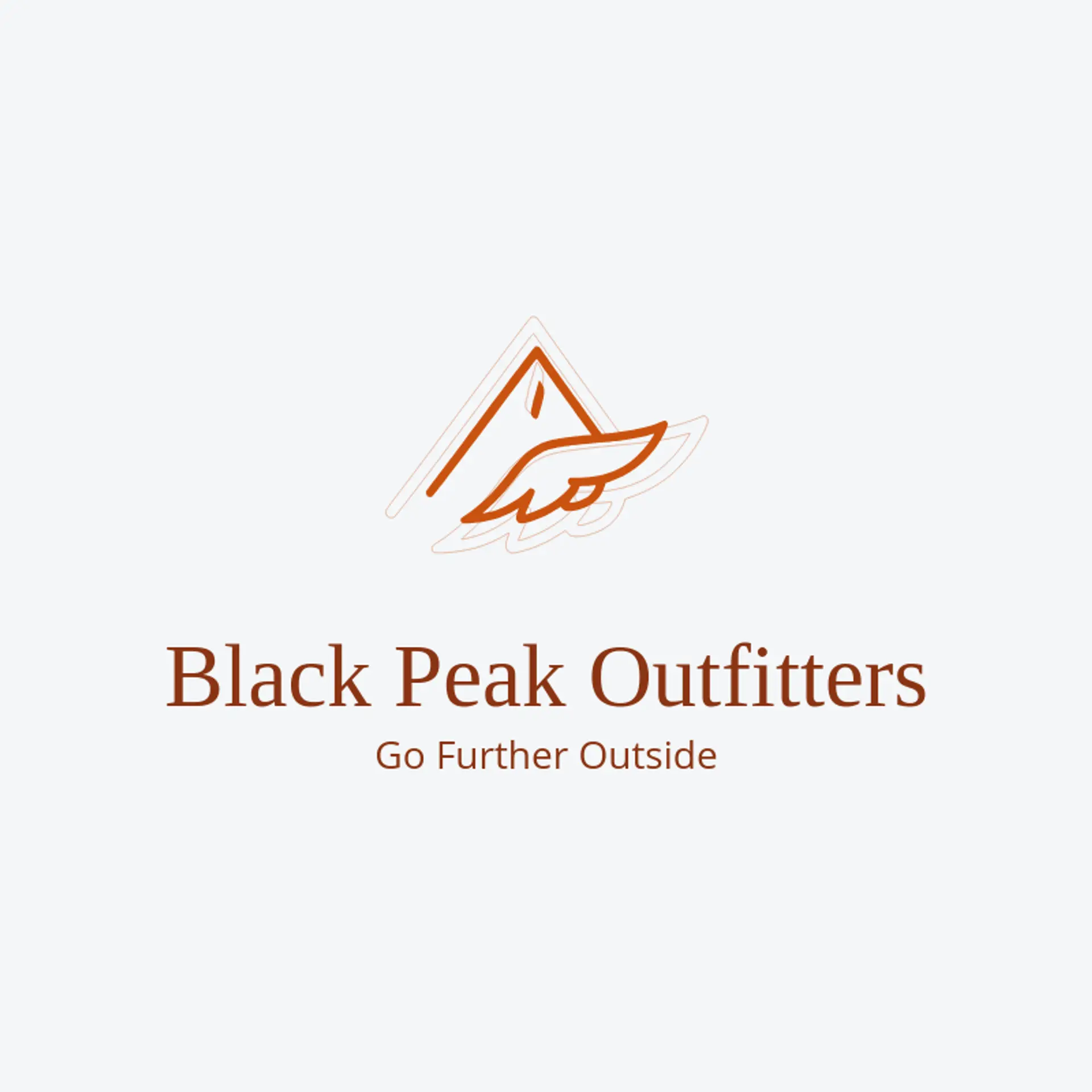 Black Peak Outfitters logo for hawk