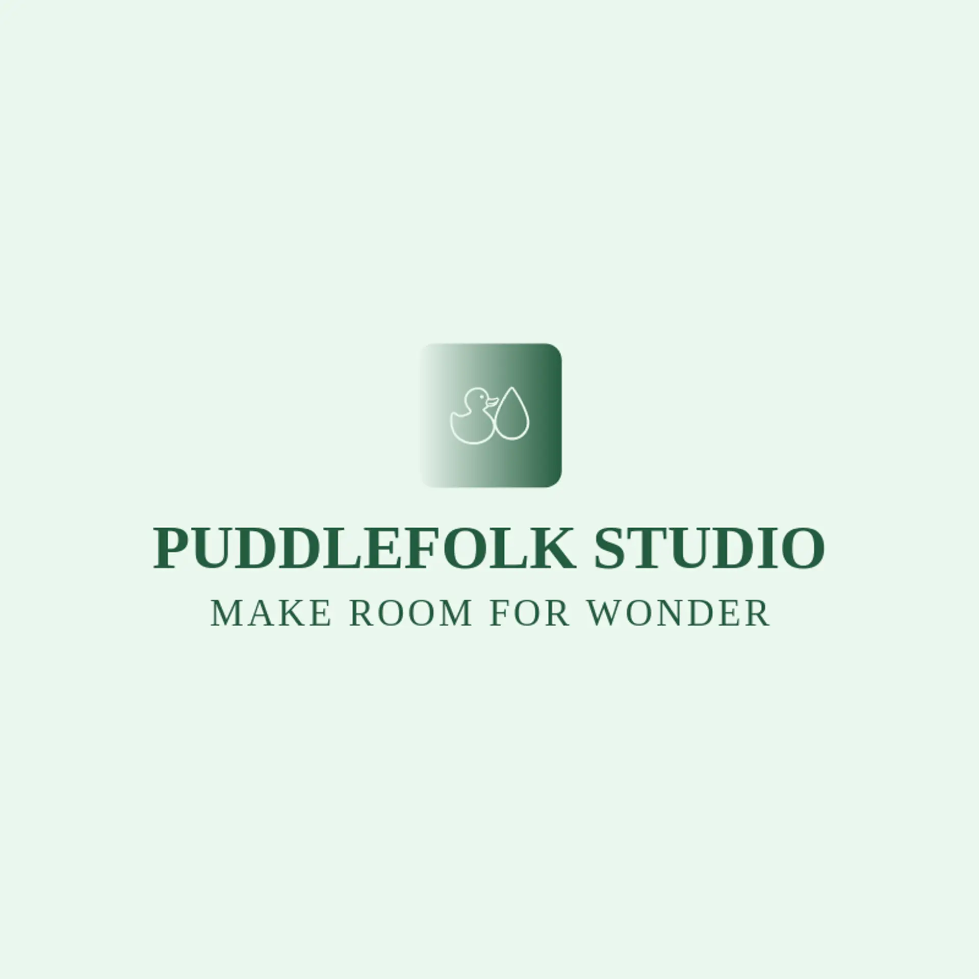 Puddlefolk Studio logo for duck