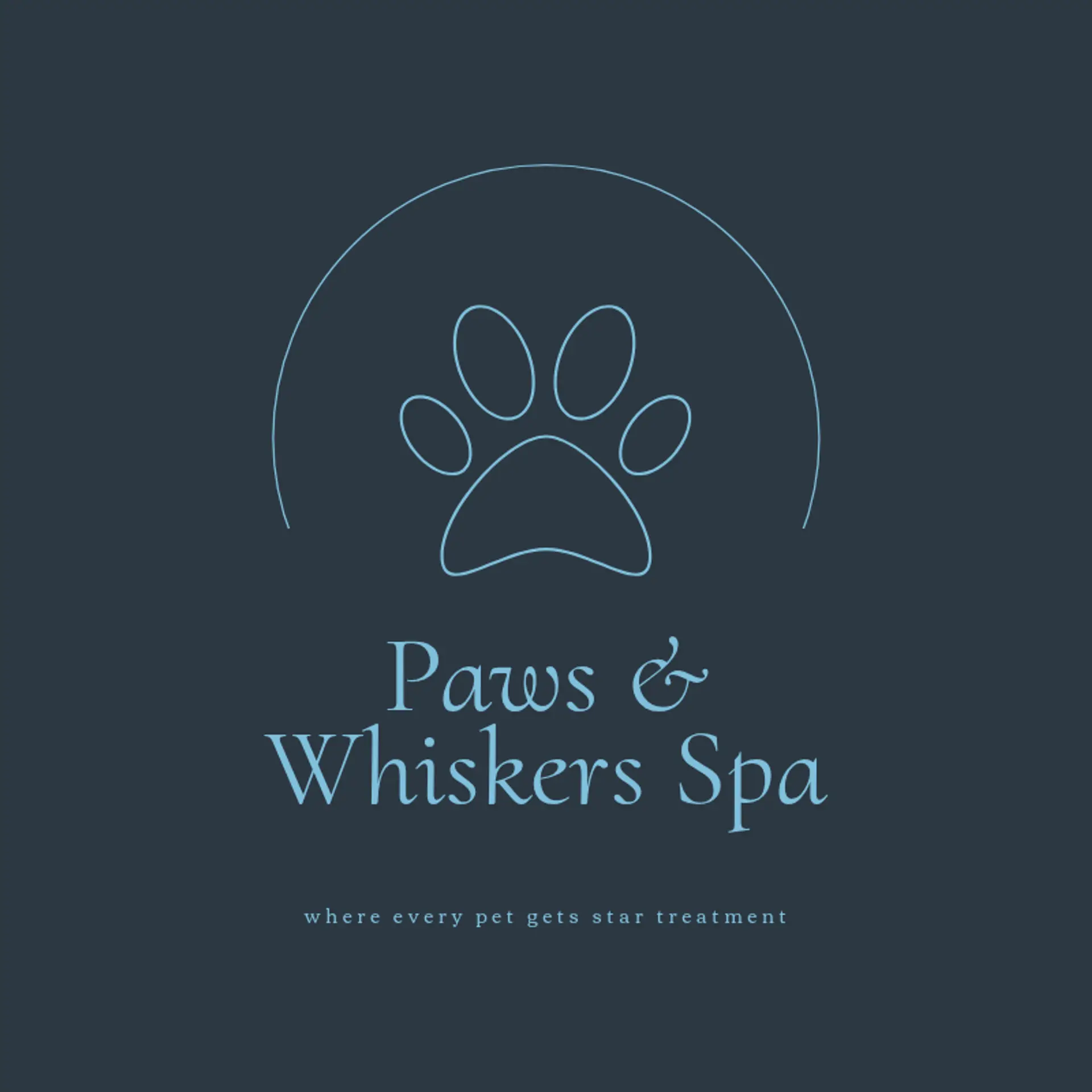 Pawfect Grooming logo for pet grooming