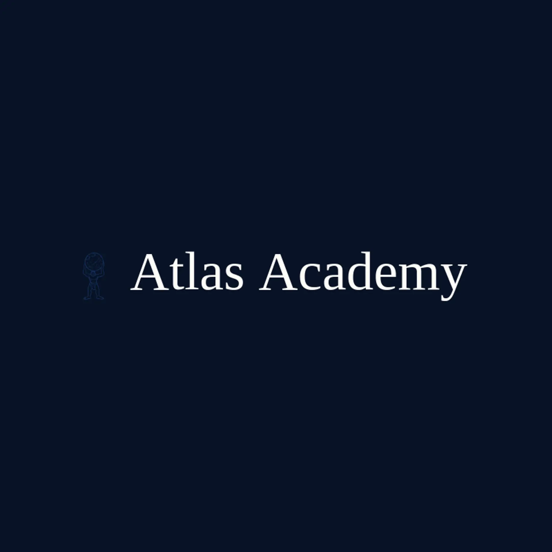 Atlas Academy logo for greek god