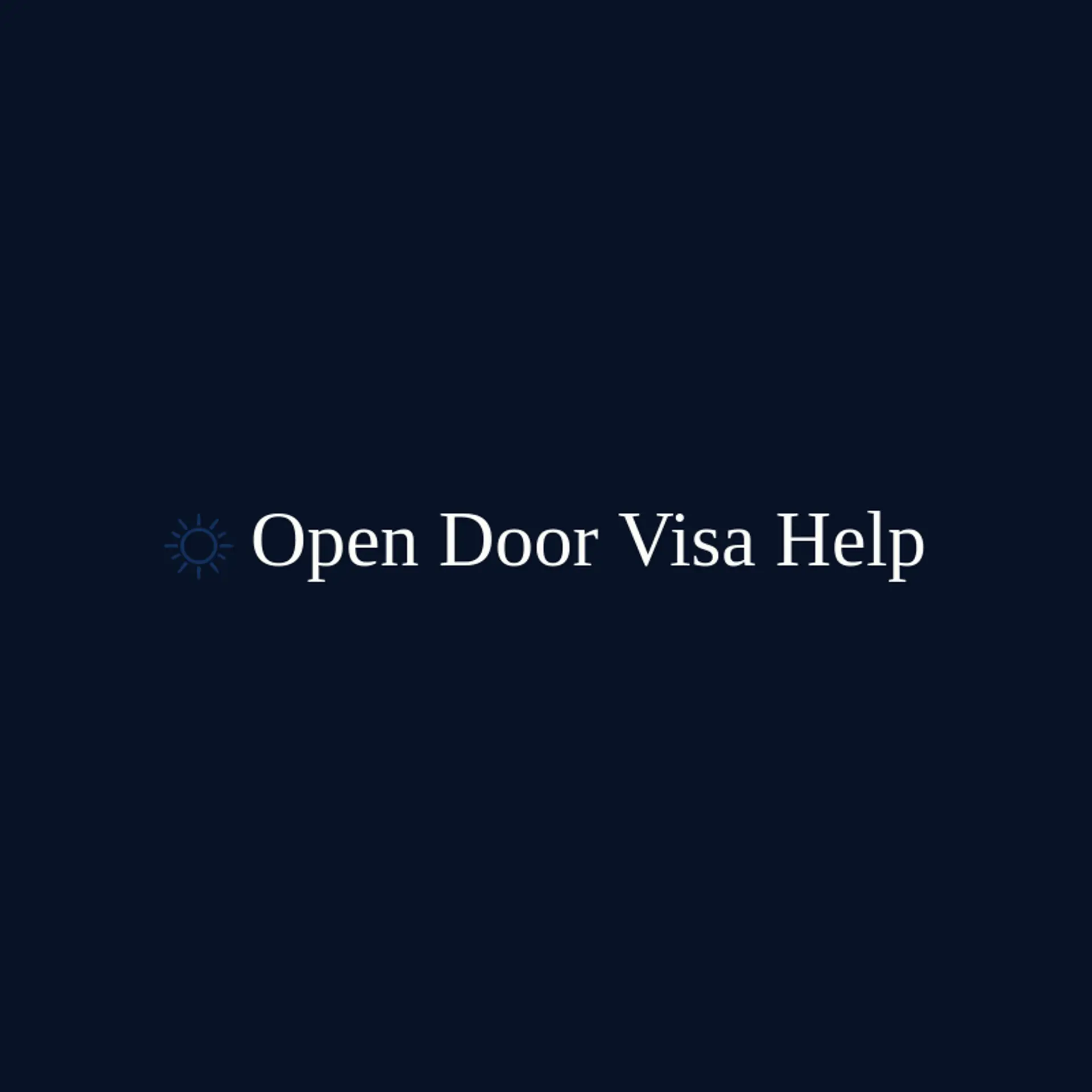 Open Door Visa Help logo for visa