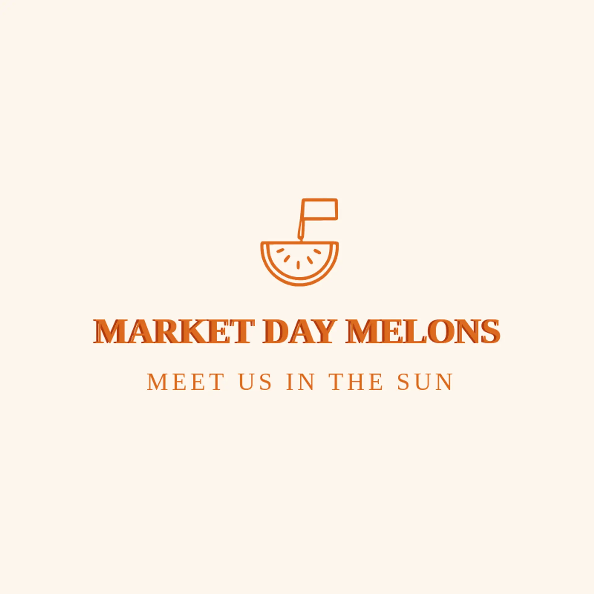 Market Day Melons logo for watermelon